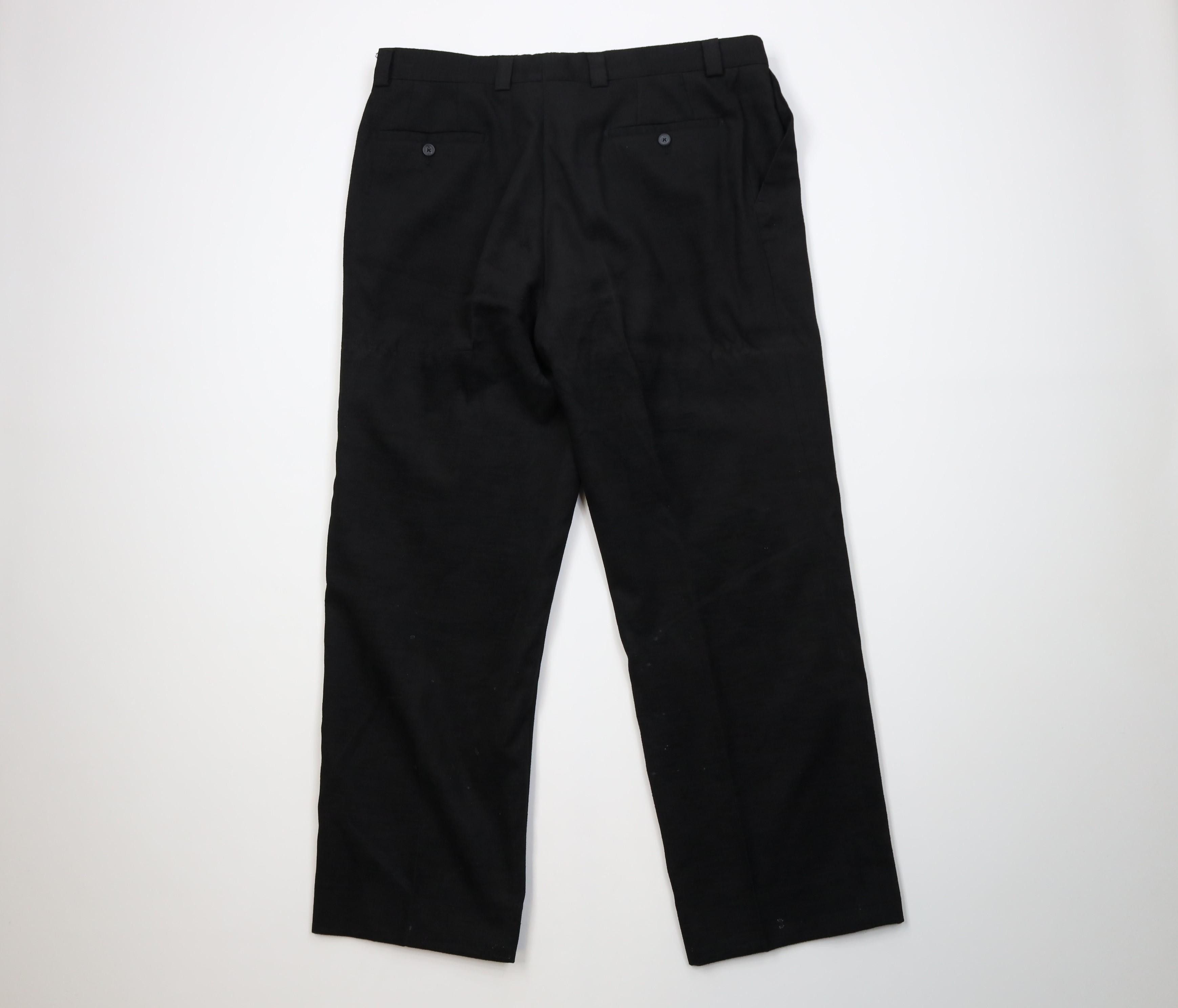 Vintage Vintage 90s Y2K Streetwear Corduroy Wide Leg Pants Black Size US 38 / EU 54 - 10 Thumbnail