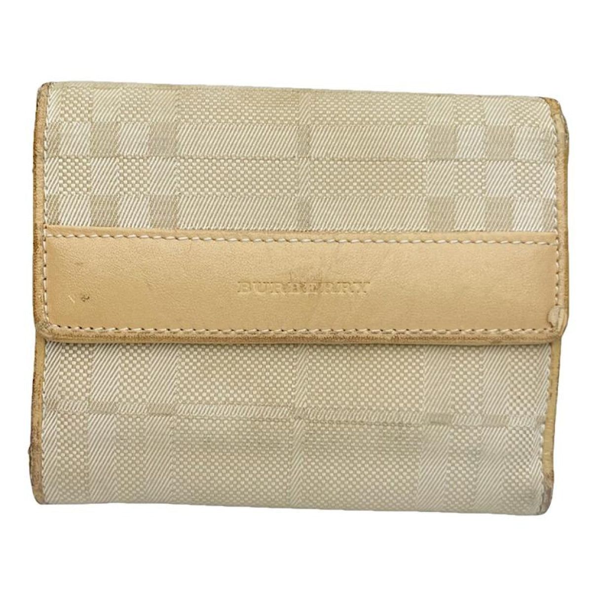 Burberry Beige Leather Wallet Size ONE SIZE - 1 Thumbnail