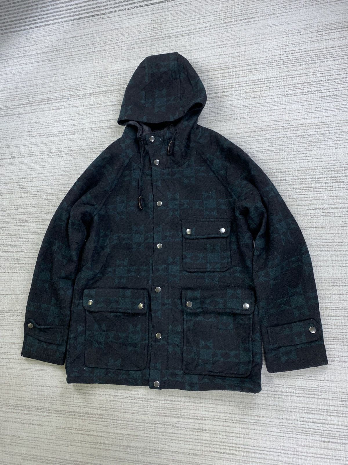 Hysteric Glamour 🔥Back Number Navajo Full Printed Wool Hoodie Jacket Size US M / EU 48-50 / 2 - 4 Thumbnail