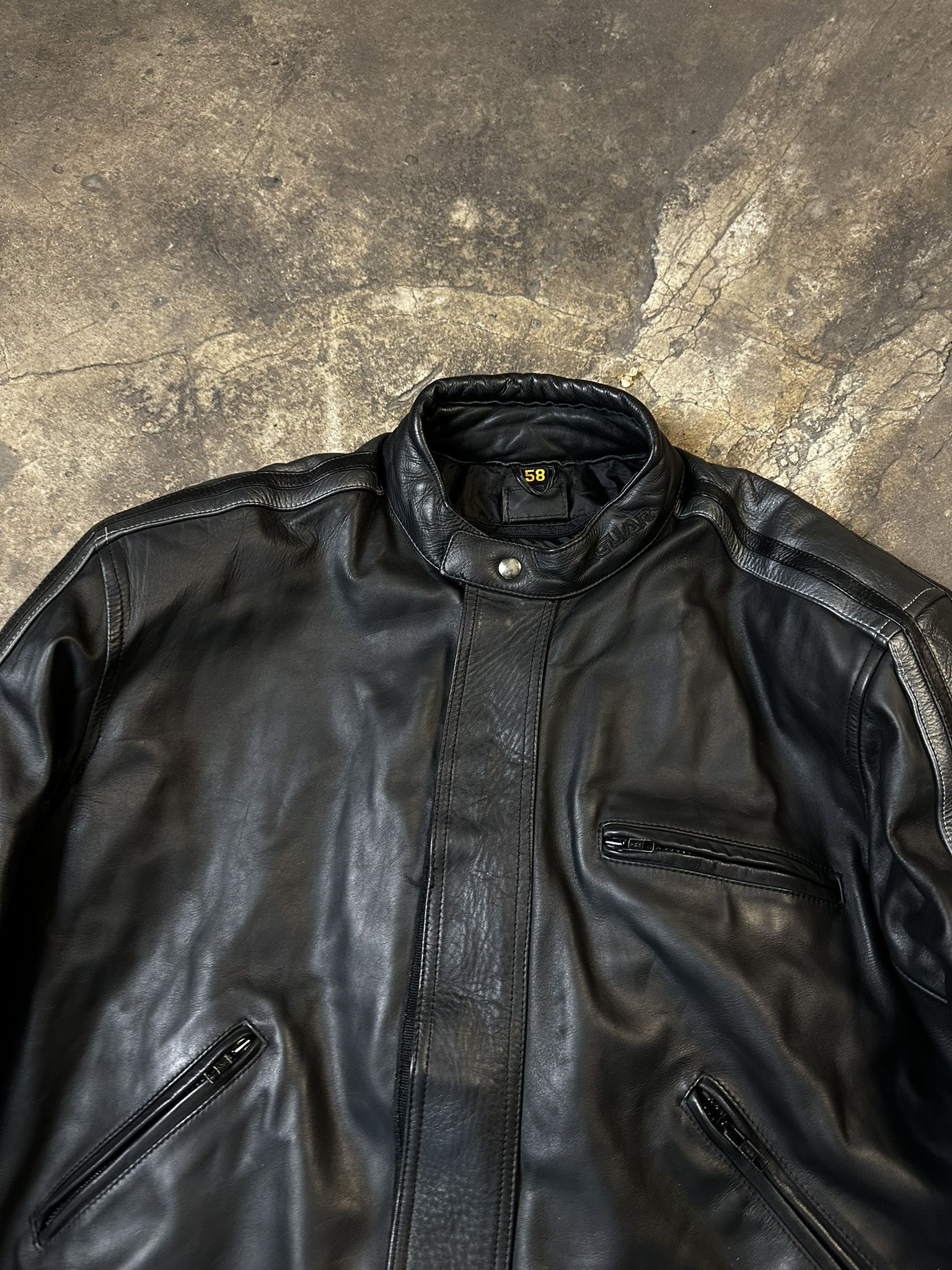 Genuine Leather Vintage Jaguar Biker Leather Moto Boxy Jacket Size US L / EU 52-54 / 3 - 4 Thumbnail