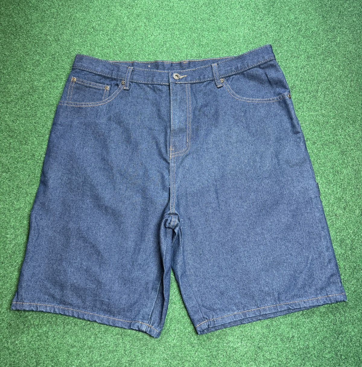 Ecko Unltd. × Southpole Y2K Baggy Wide Skater Grunge Jorts Carpenter Denim Shorts Size US 38 / EU 54 - 3 Thumbnail
