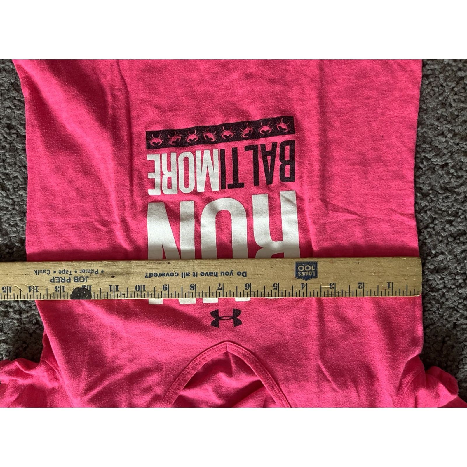 Under Armour VINTAGE Under Armour Shirt Baltimore Running Athletic V-Neck Pink XS Womens Short Sleeve Activewear T-Shirt 90s? Womens Size XS / US 0-2 / IT 36-38 - 5 Thumbnail