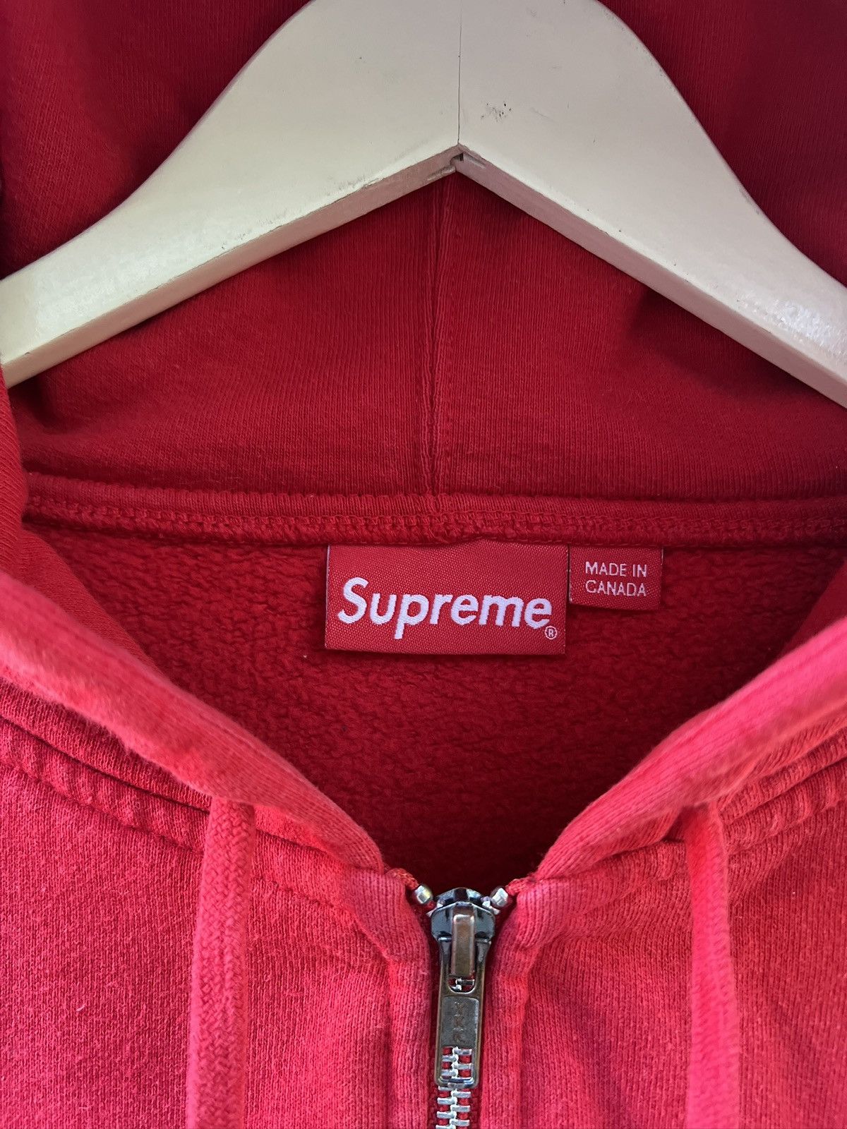 Supreme Supreme Red Small Box Logo Zip Up Hoodie Size US M / EU 48-50 / 2 - 6 Thumbnail