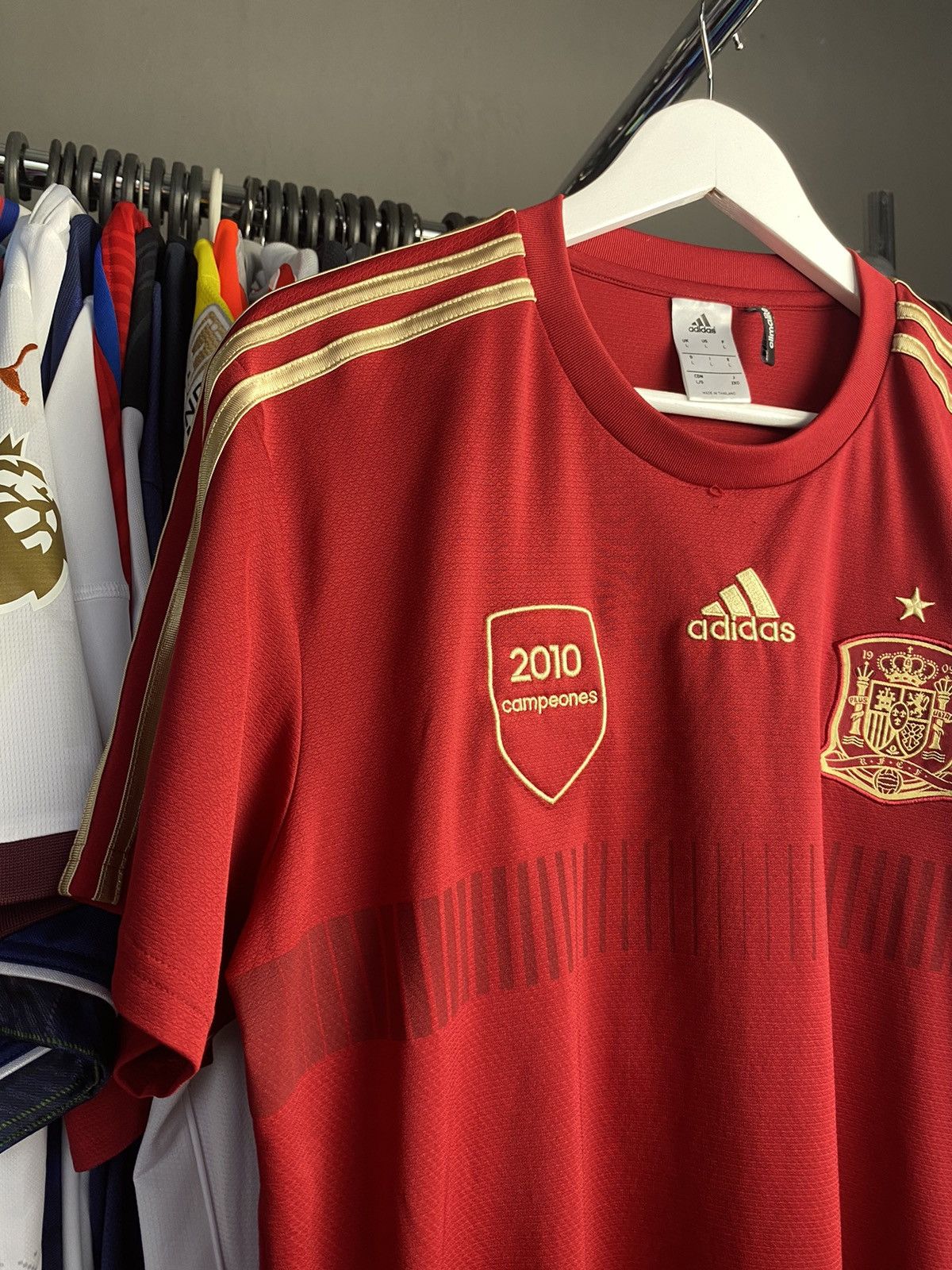 Adidas 2013/14 ADIDAS SPAIN TRAINING SOCCER FOOTBALL JERSEY SHIRT Size US L / EU 52-54 / 3 - 3 Thumbnail
