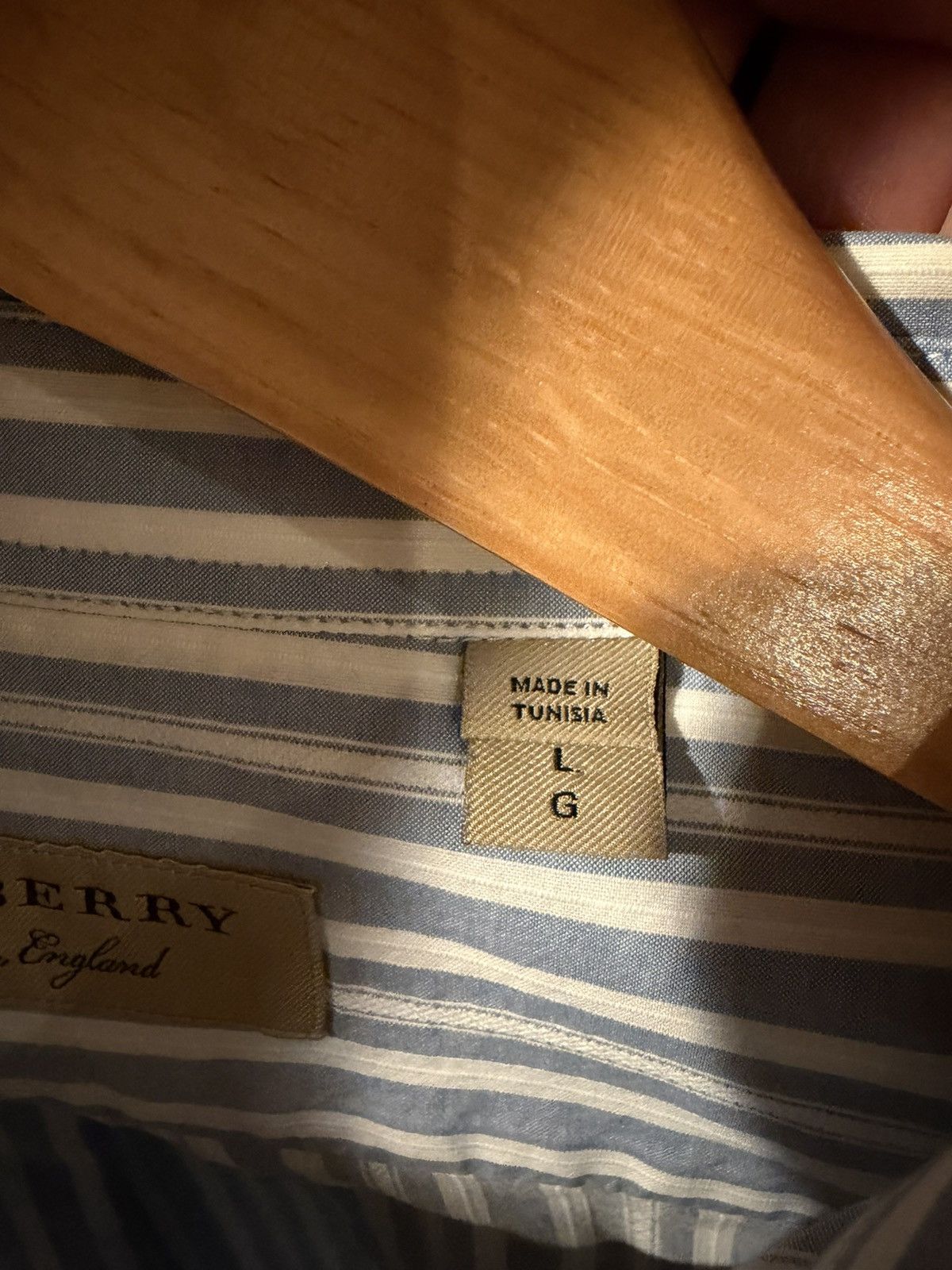 Burberry Burberry Logo Button Up Size US L / EU 52-54 / 3 - 6 Thumbnail