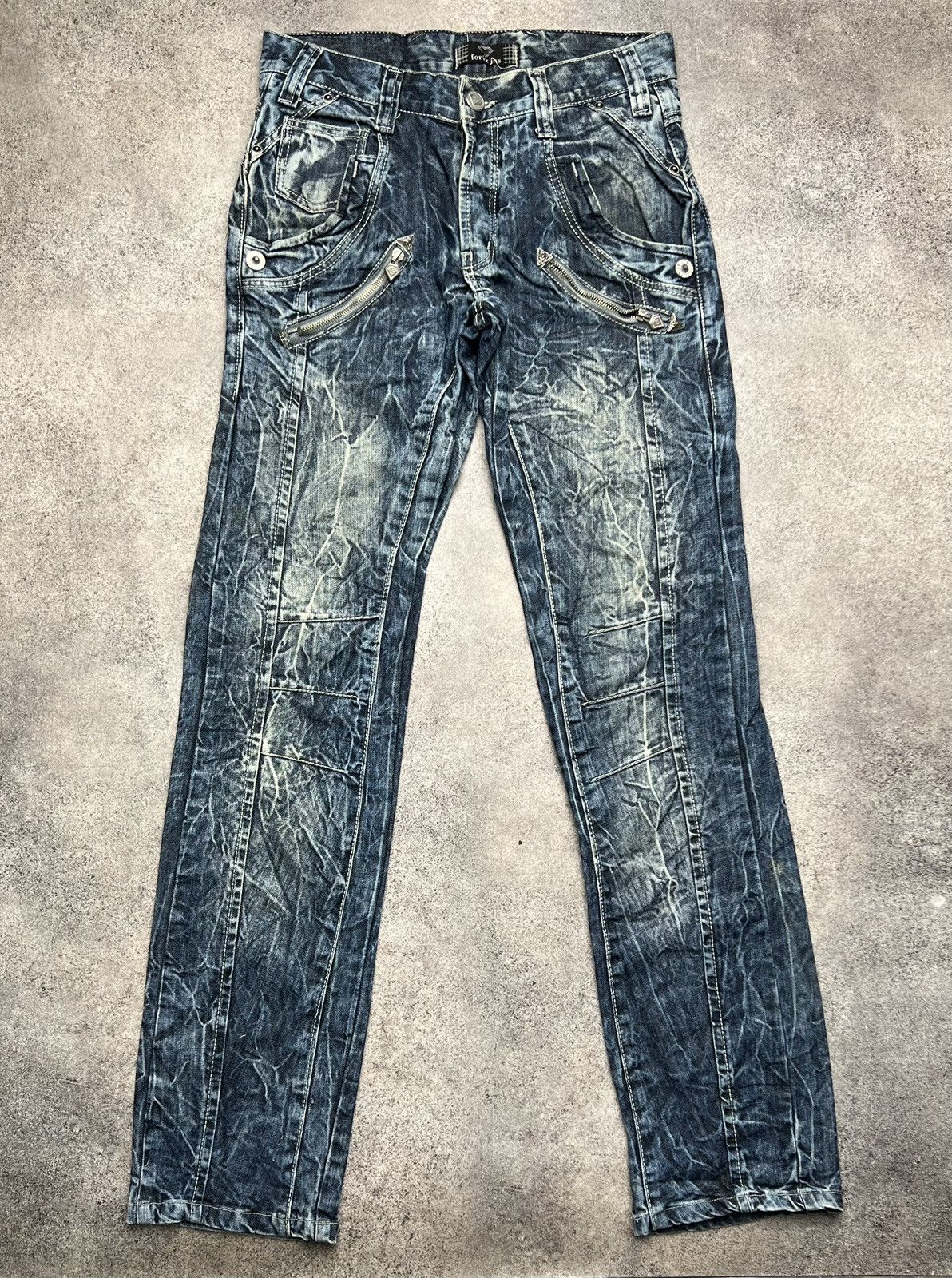 Vintage Vintage faded punk jeans Size US 32 / EU 48 - 1 Thumbnail
