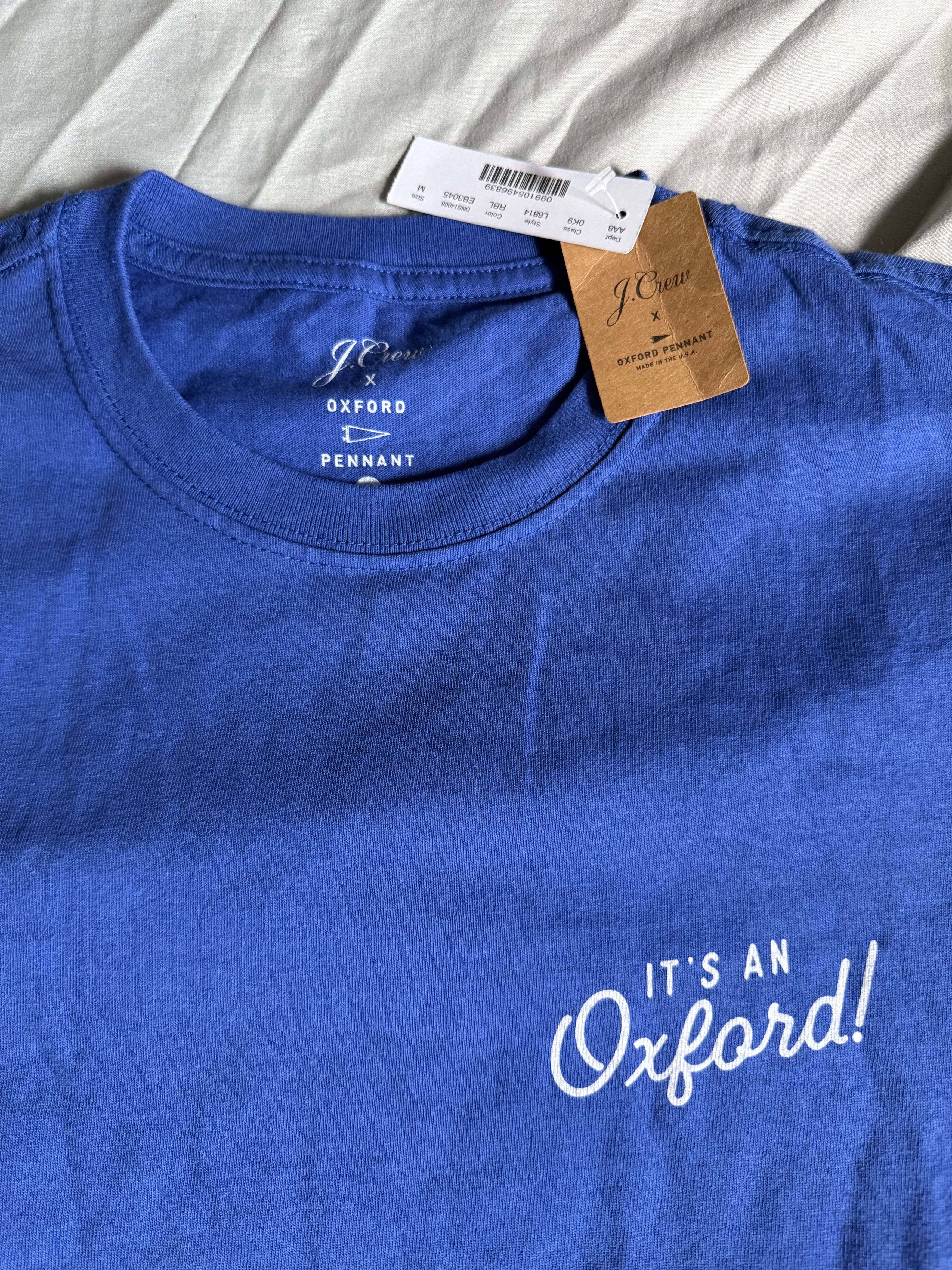 J.Crew J. Crew x Oxford Pennant Tee Shirt MEDIUM $95 Size US M / EU 48-50 / 2 - 3 Thumbnail