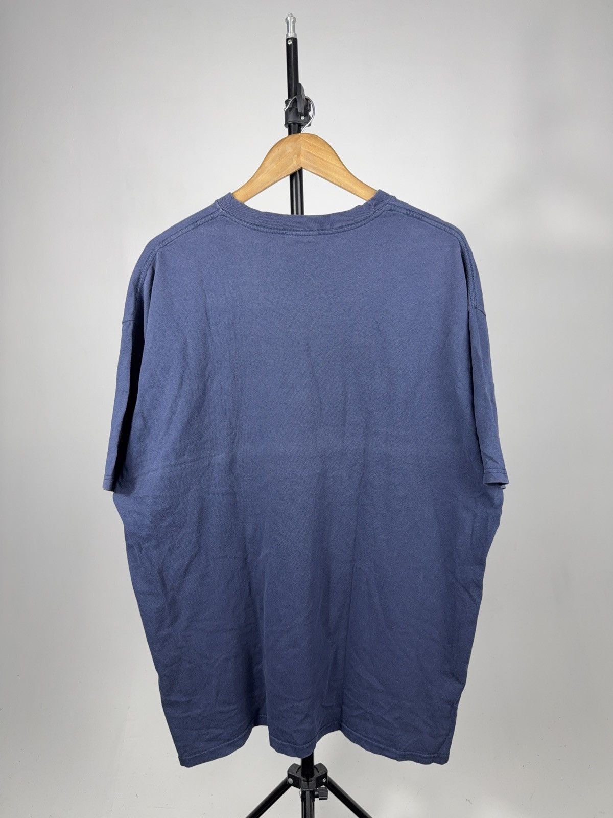 Adidas Vintage 00s Adidas Athletics Faded Navy Blue Cracked Logo Size US XL / EU 56 / 4 - 10 Thumbnail