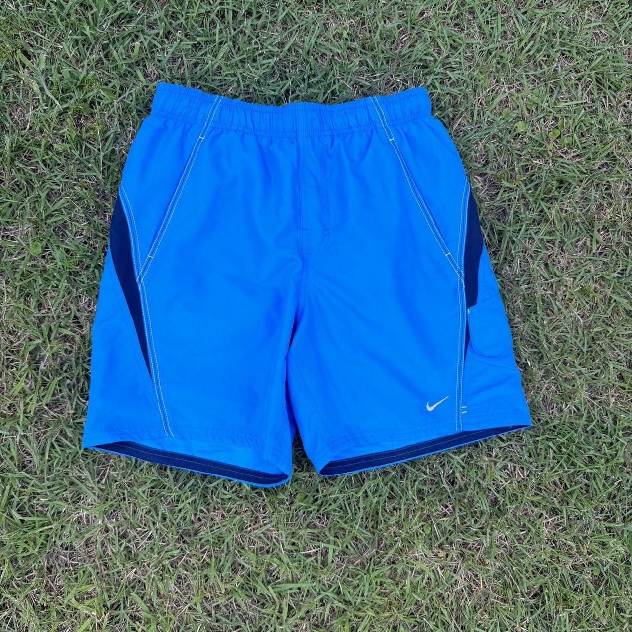 Nike Vintage Blue Nike Shorts - (Small) Size US 30 / EU 46 - 1 Thumbnail