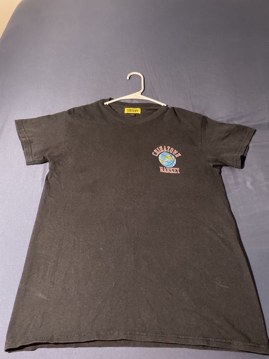 Supreme Chinatown market black globe basketball tee | Grailed