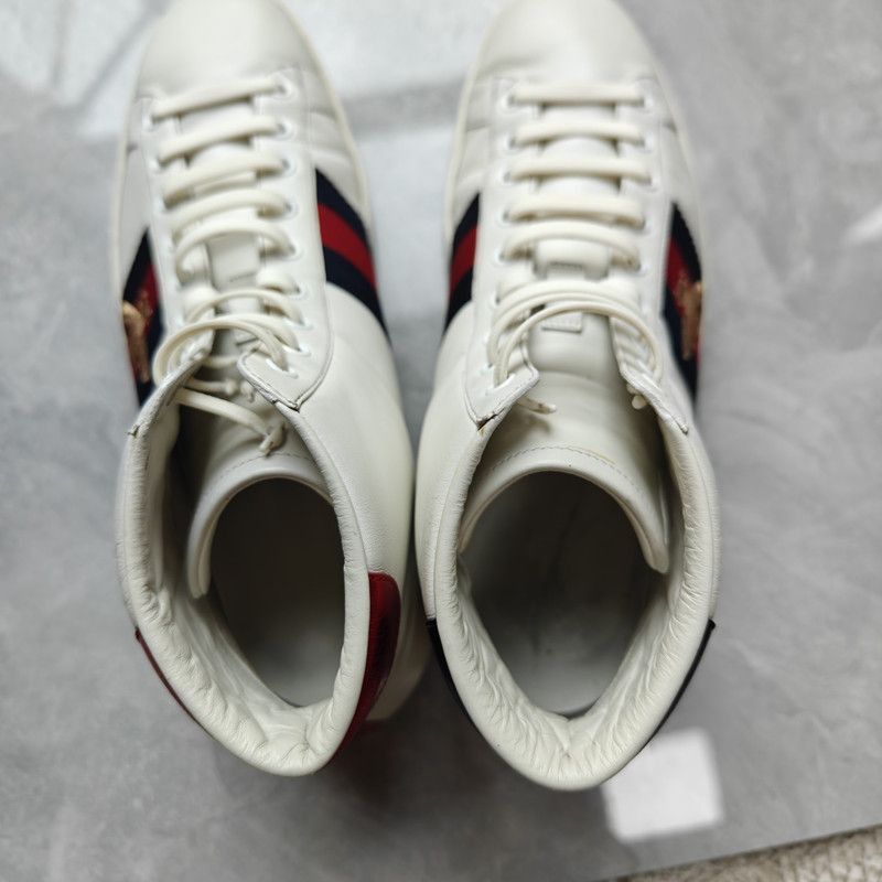 Gucci Gucci Ace High-Top Sneakers in White - Size US 9.5 / EU 42-43 - 5 Thumbnail