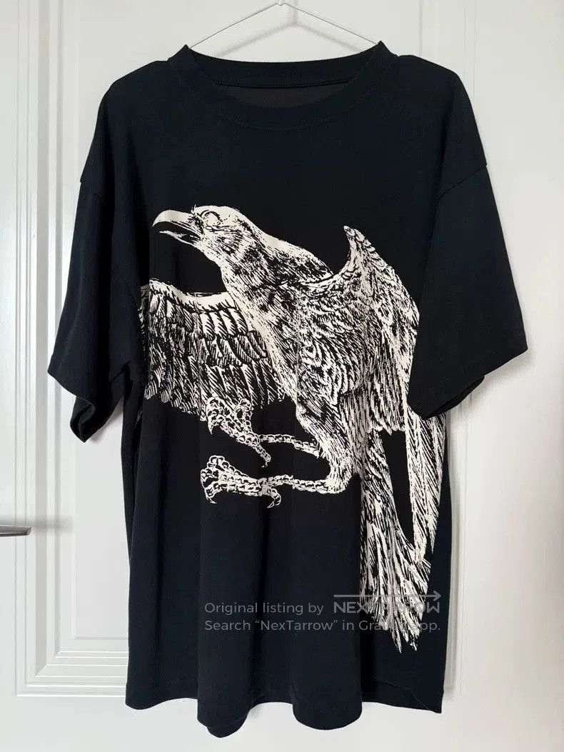 Yohji Yamamoto Yohji Yamamoto NEW ERA Crow Print Tee. Size US XS / EU 42 / 0 - 1 Thumbnail