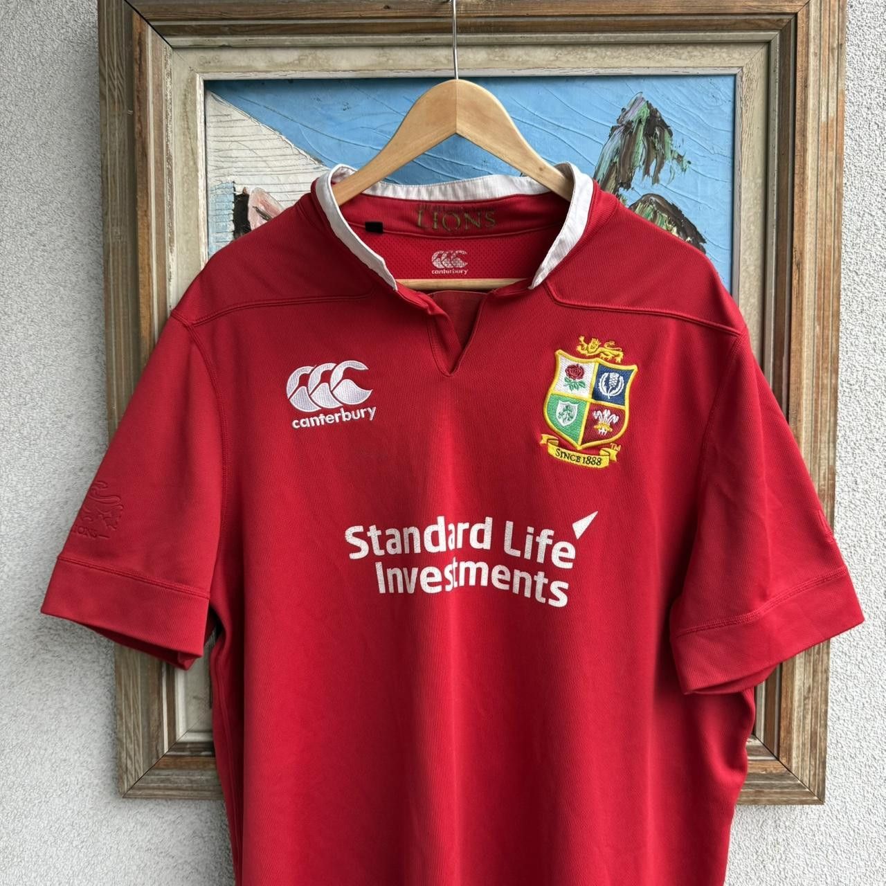 Canterbury of New Zealand British & Irish Lions 2017 Jersey Red XL Size US XL / EU 56 / 4 - 3 Thumbnail
