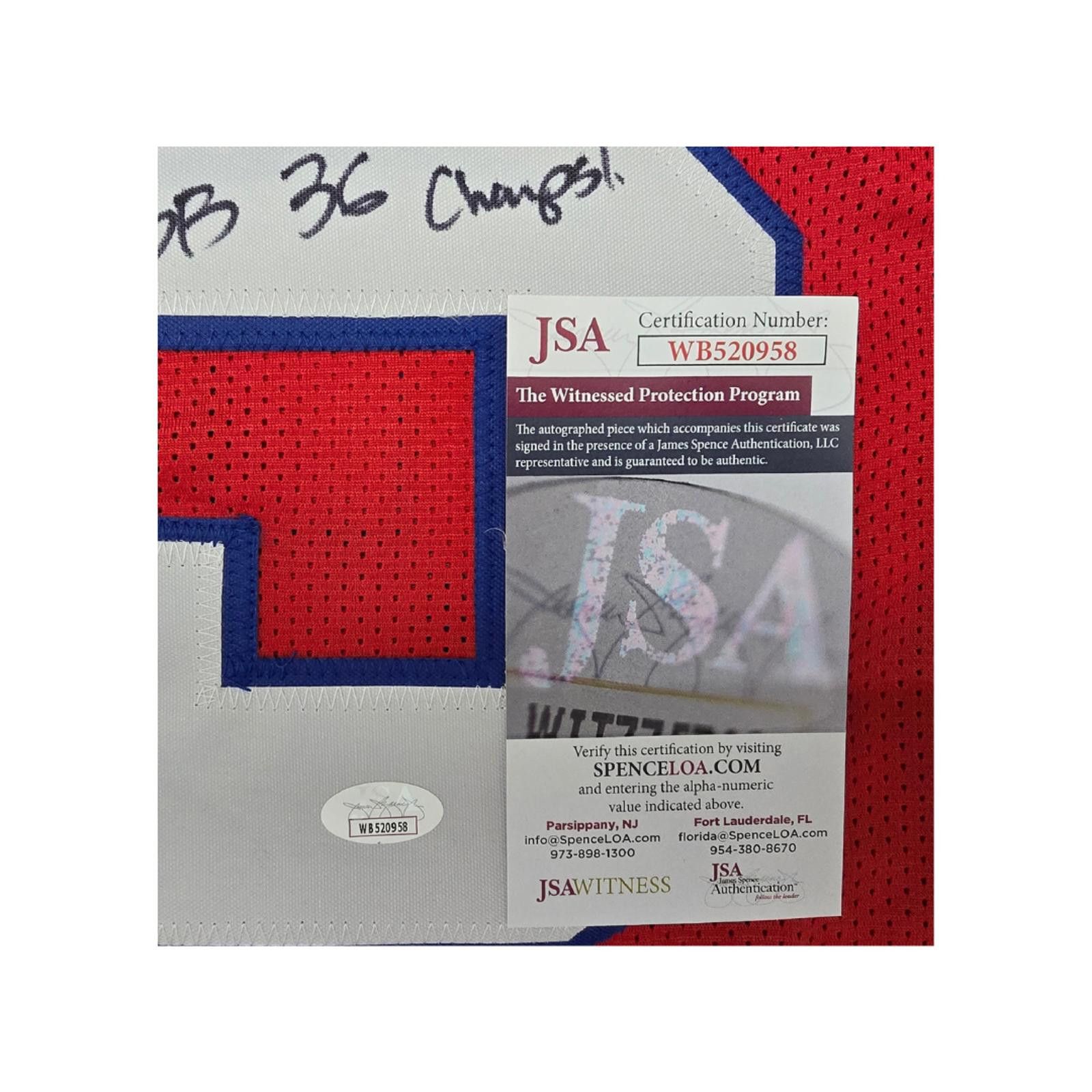 Other Jermaine Wiggins Signed & Ins Football Jersey COA (XL) Size ONE SIZE - 4 Thumbnail
