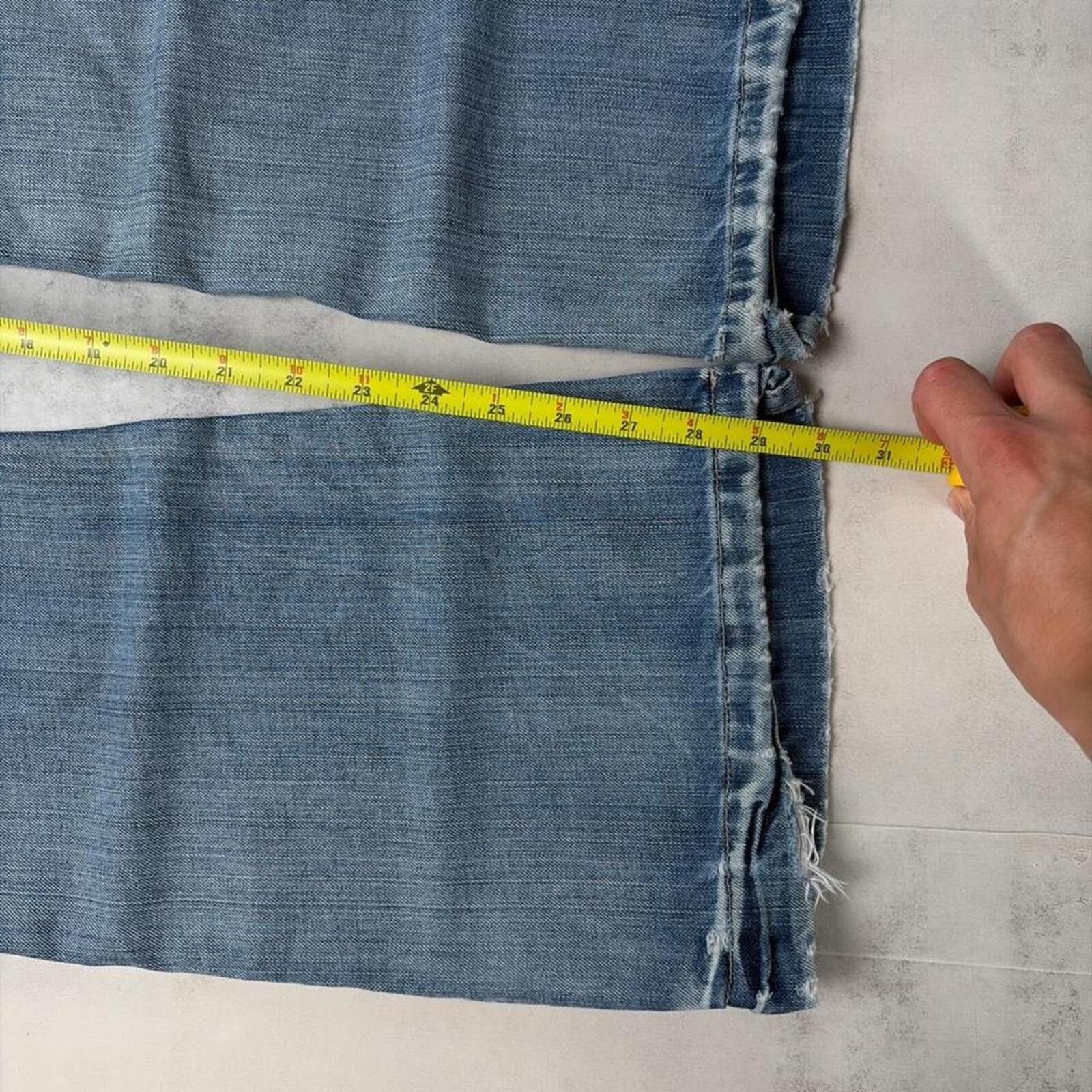 BKE Y2K Light Wash BKE Grunge Bootcut Denim Jeans Size 31" - 7 Thumbnail