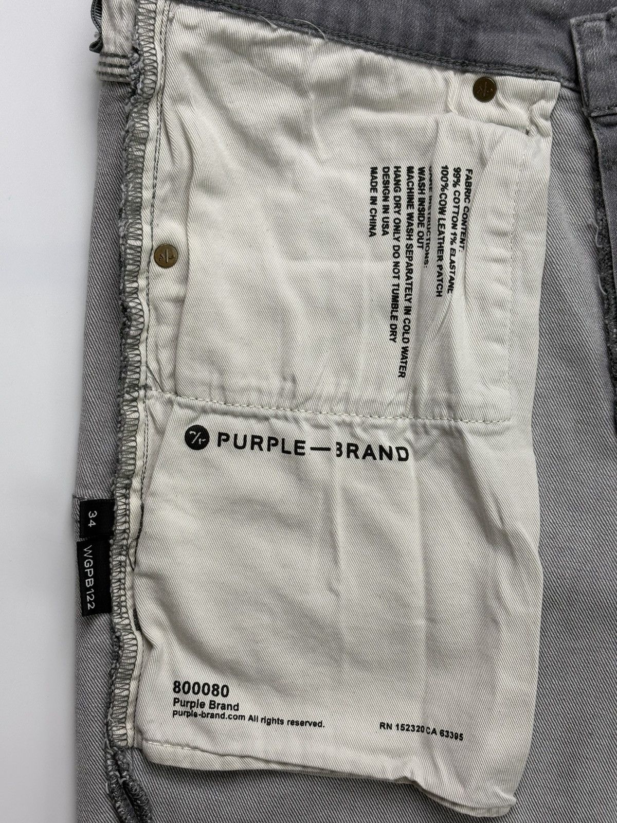 Purple Brand Splatter & Tattered Jeans Size US 34 / EU 50 - 8 Thumbnail