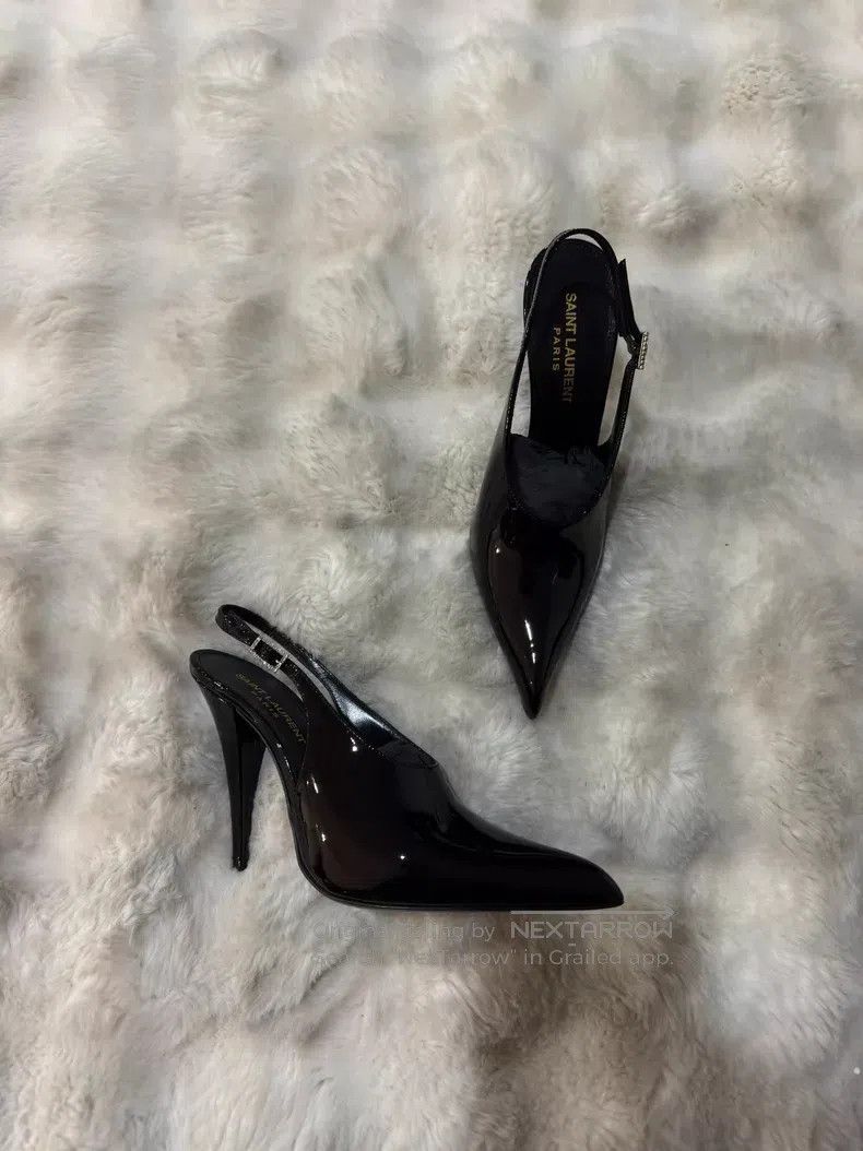 Saint Laurent Paris Saint Laurent Paris Crystal Rhinestone Patent Leather High Size US 5.5 / IT 35.5 - 1 Thumbnail