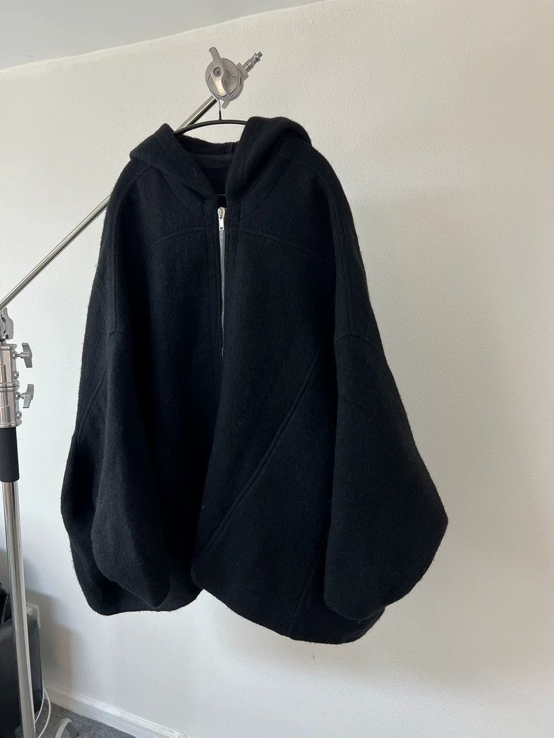 Rick Owens Rick Owens Cut silhouette black wool coat 2503-Nextarrow Size US XXS / EU 40 - 4 Thumbnail