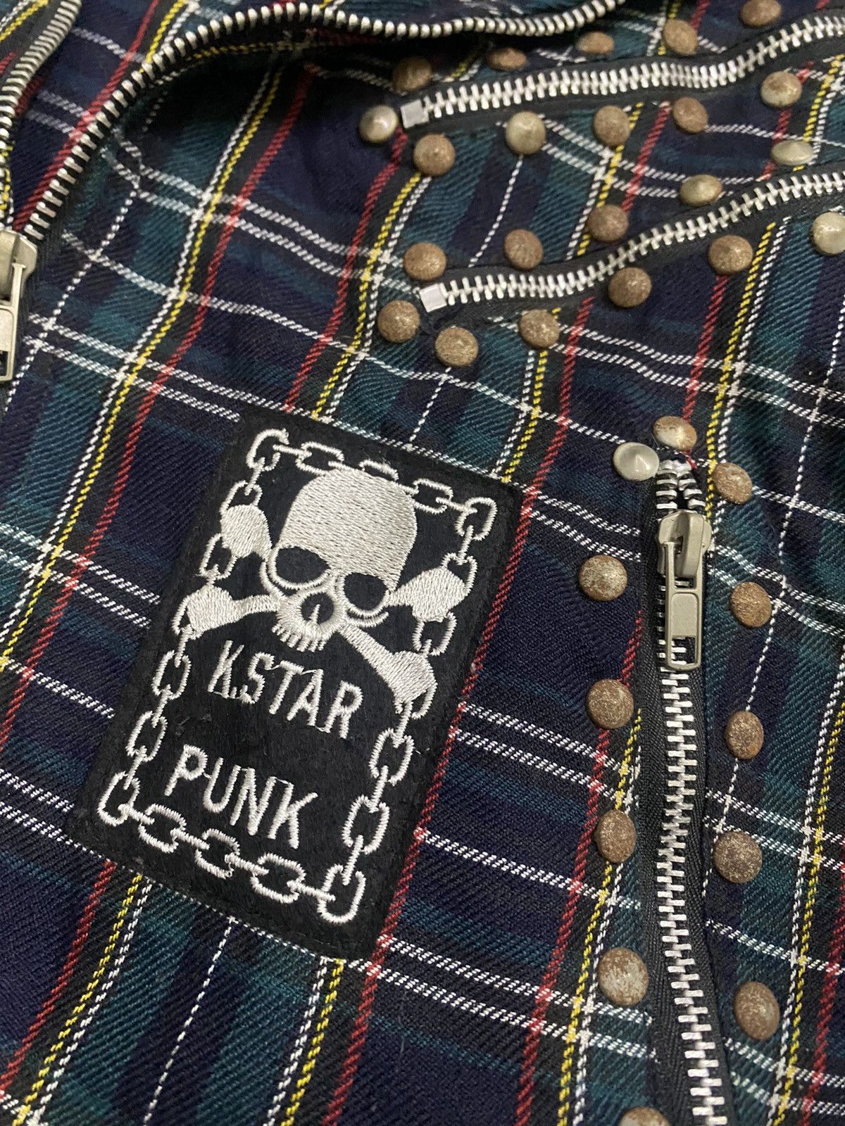 Seditionaries 💥Japanese Wink Wink Seditionaries Tartan Studs Jacket Size S / US 4 / IT 40 - 3 Thumbnail
