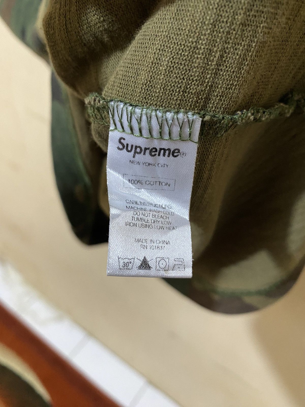Supreme Supreme Army Camo Pocket Tee Size US S / EU 44-46 / 1 - 6 Thumbnail