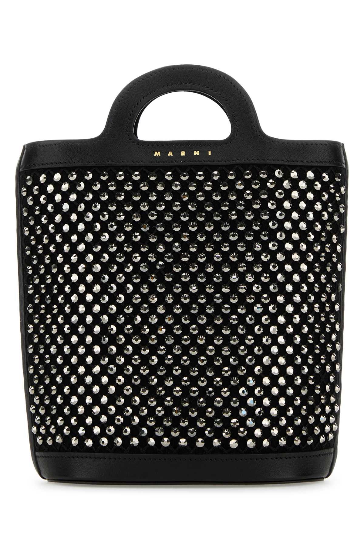 Embellished Mesh Nano Tropicalia Handbag