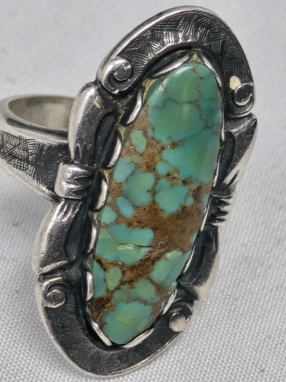 Billionaire Boys Club Vtg Bells Trading Post Sterling Silver Turquoise Ring Size 6 Size ONE SIZE - 2 Thumbnail