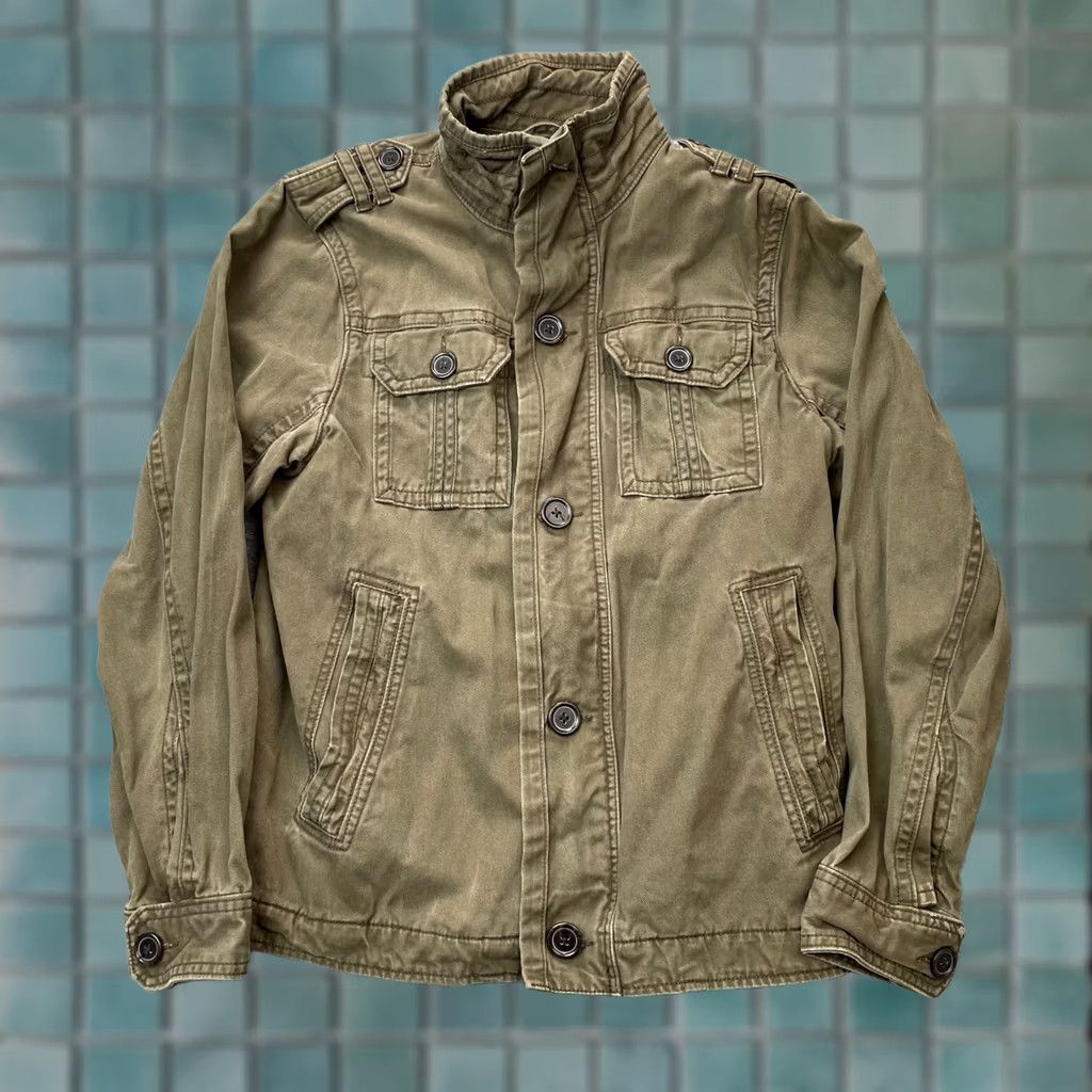 Old Navy Old Navy Jacket Mens Small Green Military Coat Zip Pockets Stand-Up Collar Regular Fit Size US S / EU 44-46 / 1 - 1 Thumbnail