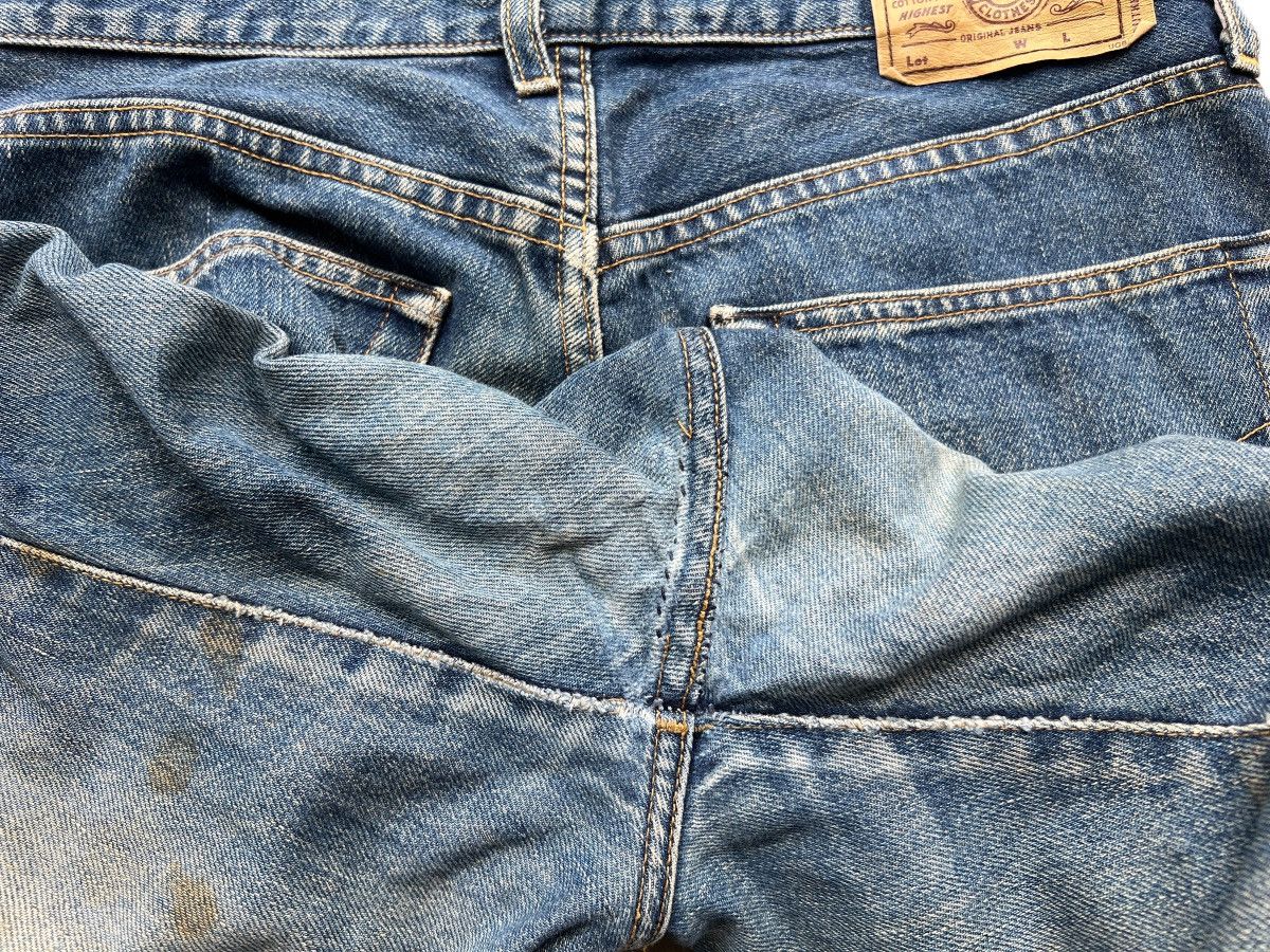Uniqlo Vintage 90s Uniqlo Distressed Wide Mudwash Jeans 32x29 Size US 32 / EU 48 - 7 Thumbnail