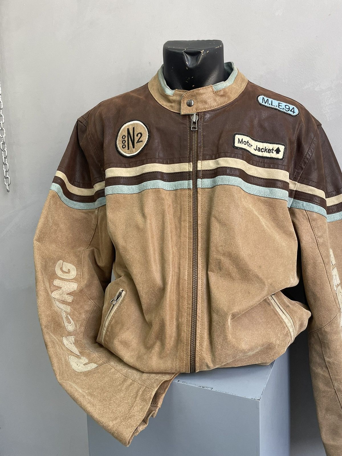Marlboro Racing moto Marlboro style leather y2k jacket Size US XL / EU 56 / 4 - 7 Thumbnail