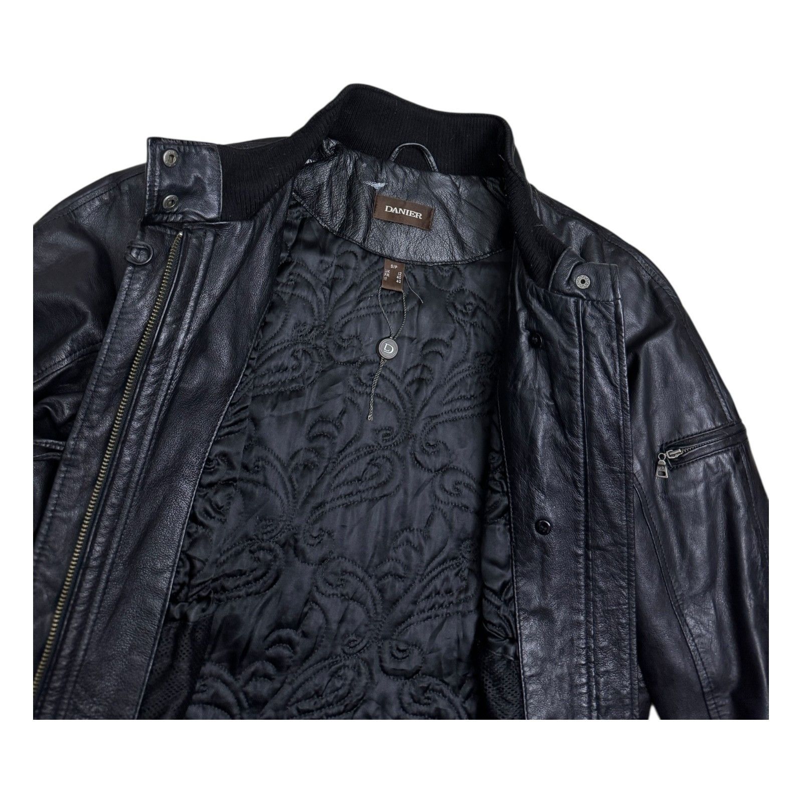 Danier DANIER GENUINE LEATHER Luxury Designer Leather Coat Small Size S / US 4 / IT 40 - 4 Thumbnail