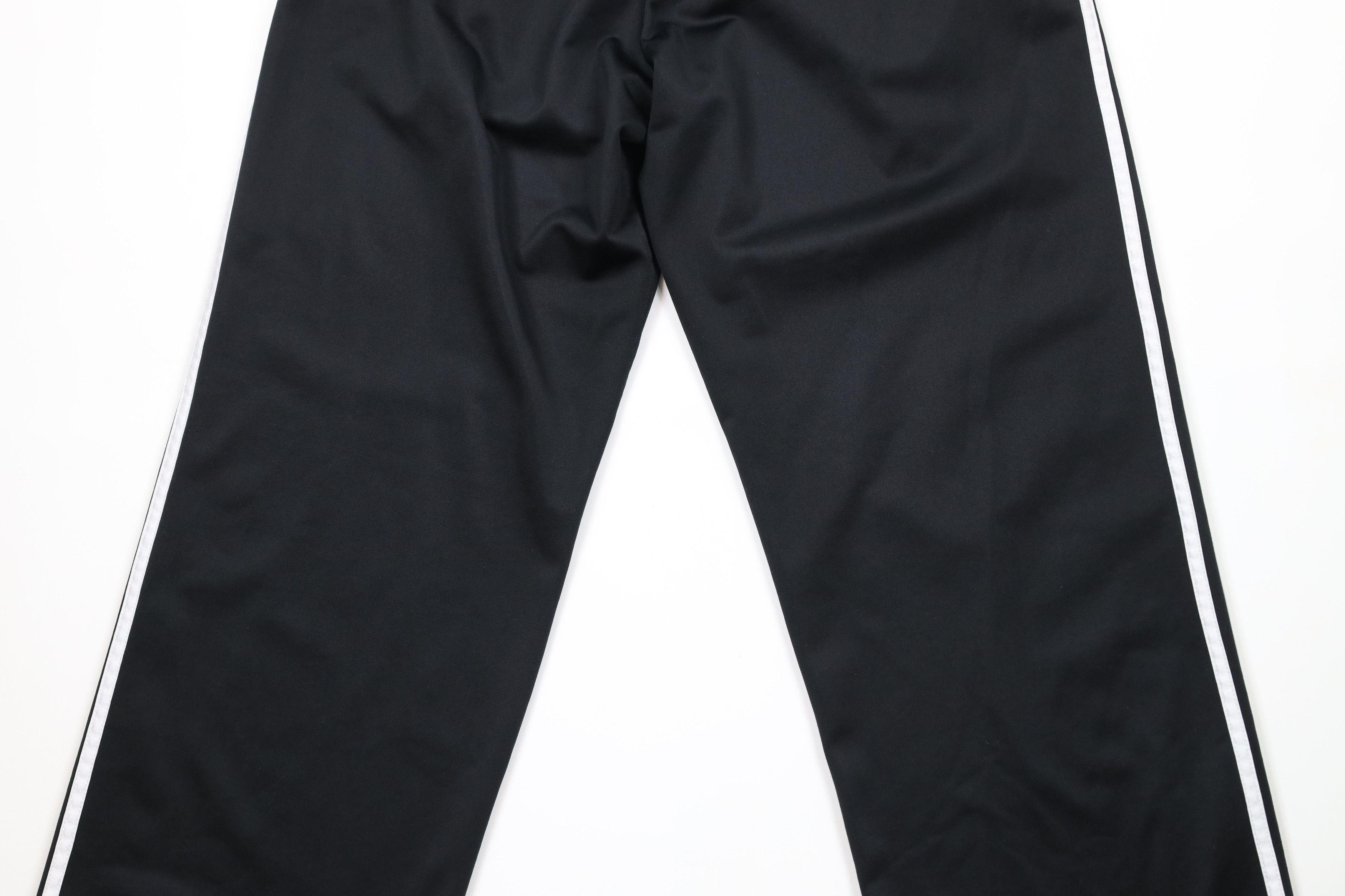 Adidas × Vintage Vintage Y2K Adidas Striped Wide Leg Sweatpants Pants Black Size 32" / US 10 / IT 46 - 11 Thumbnail