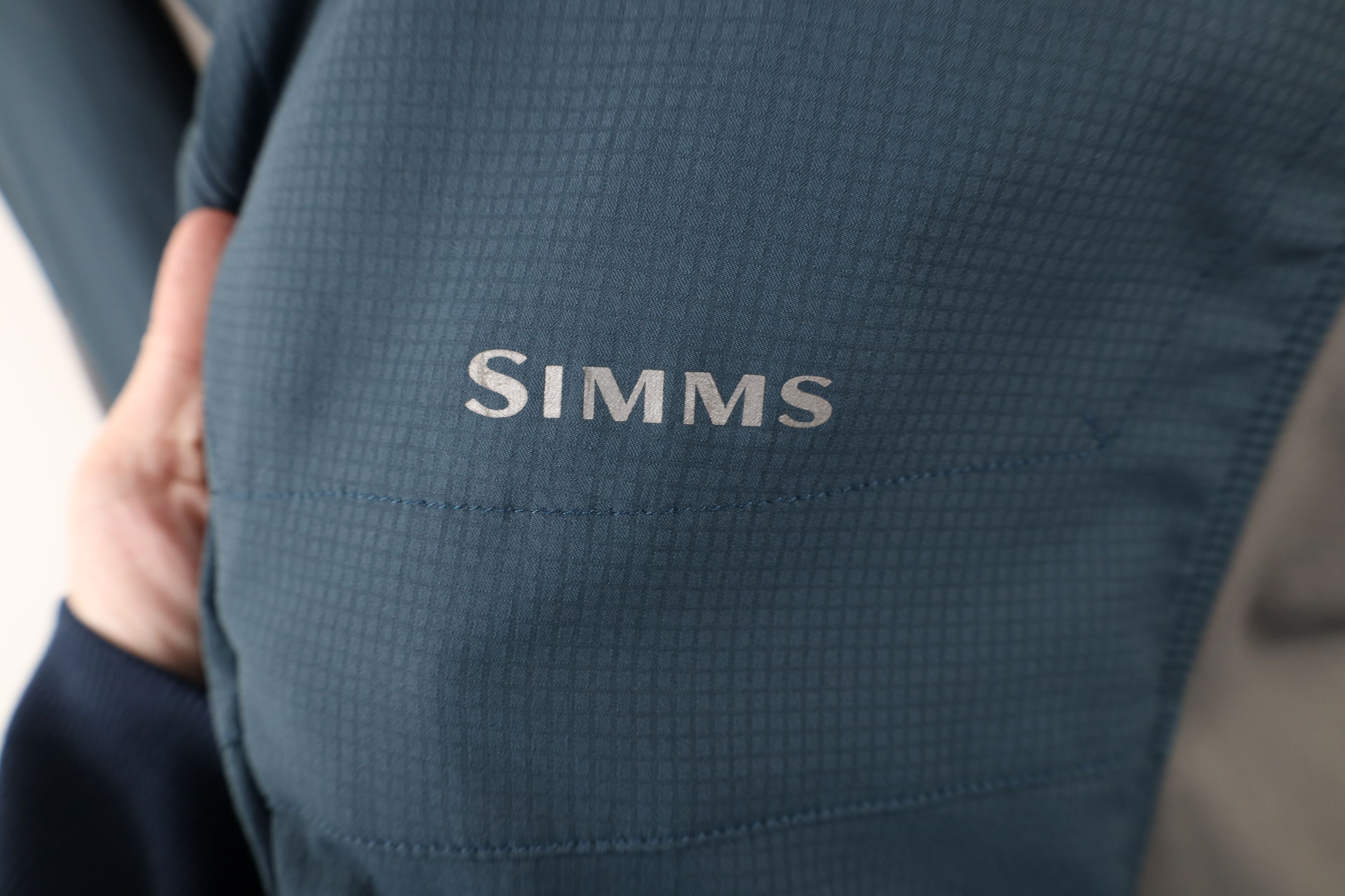 Simms × Vintage Simms Fishing Spell Out Lightweight Tech Knit Button Shirt Size US XL / EU 56 / 4 - 4 Thumbnail