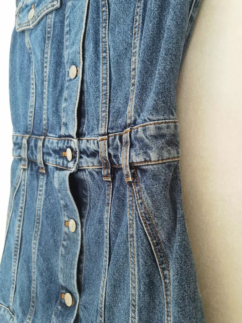 Alexander McQueen Alexander McQUEEN size 38 Denim dress 2505-Nextarrow Size M / US 6-8 / IT 42-44 - 3 Thumbnail