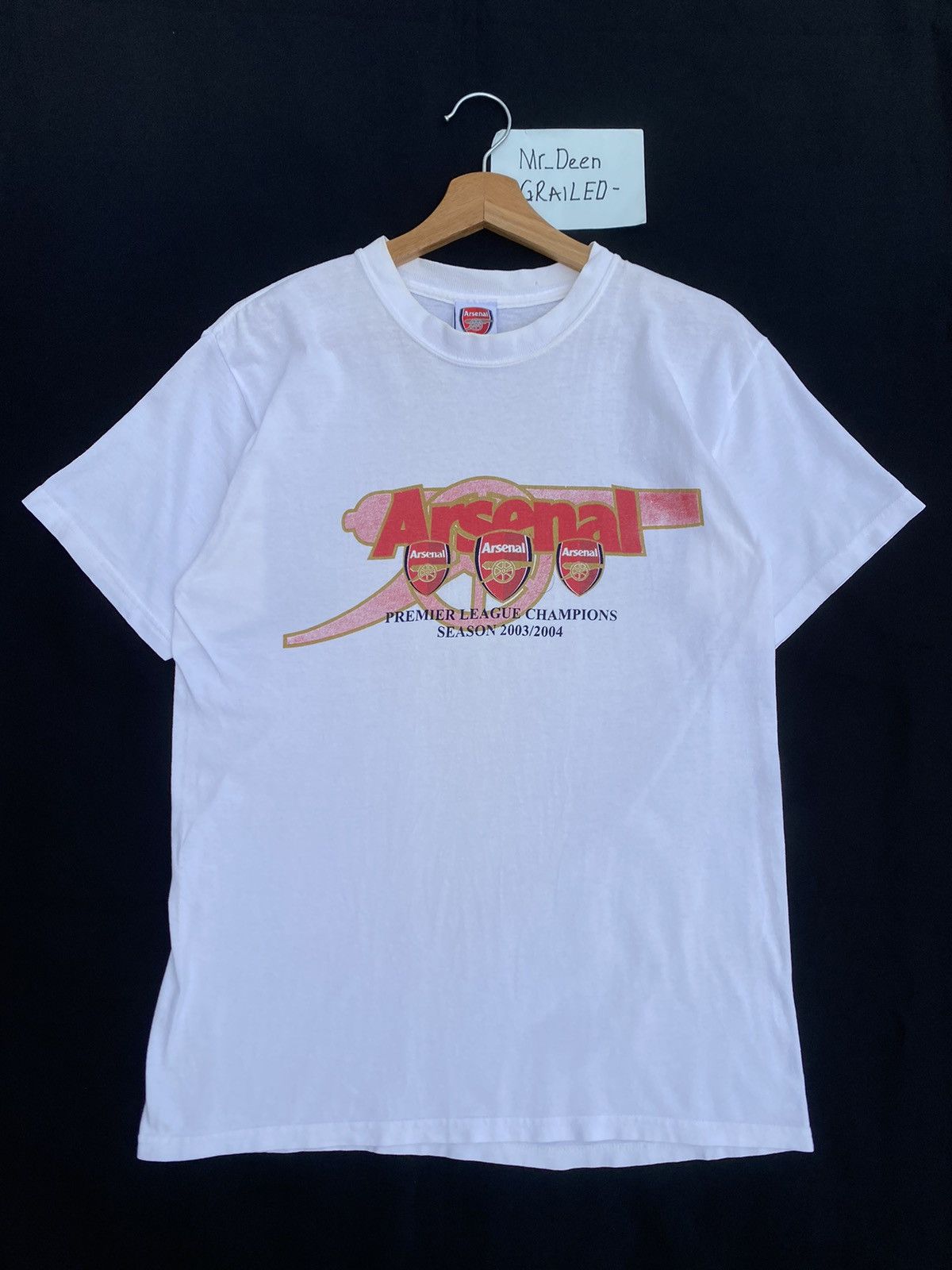 Vintage Rare Arsenal Premier League Champions Season 2003/2004 Tee Size US S / EU 44-46 / 1 - 2 Thumbnail