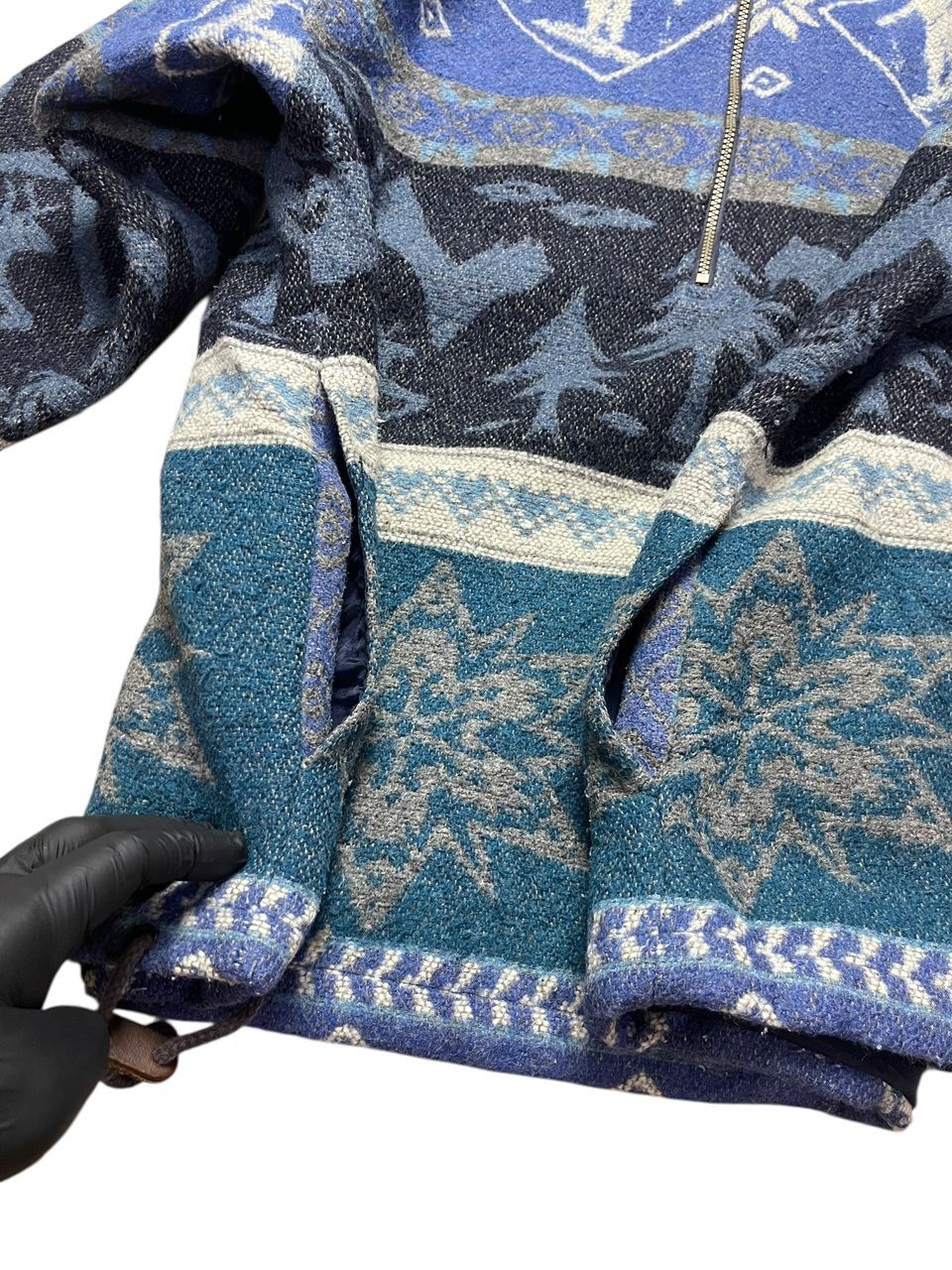 L.L. Bean Vintage 90's LL Bean Nordic Pattern Half zipper Fleece Size US M / EU 48-50 / 2 - 6 Thumbnail
