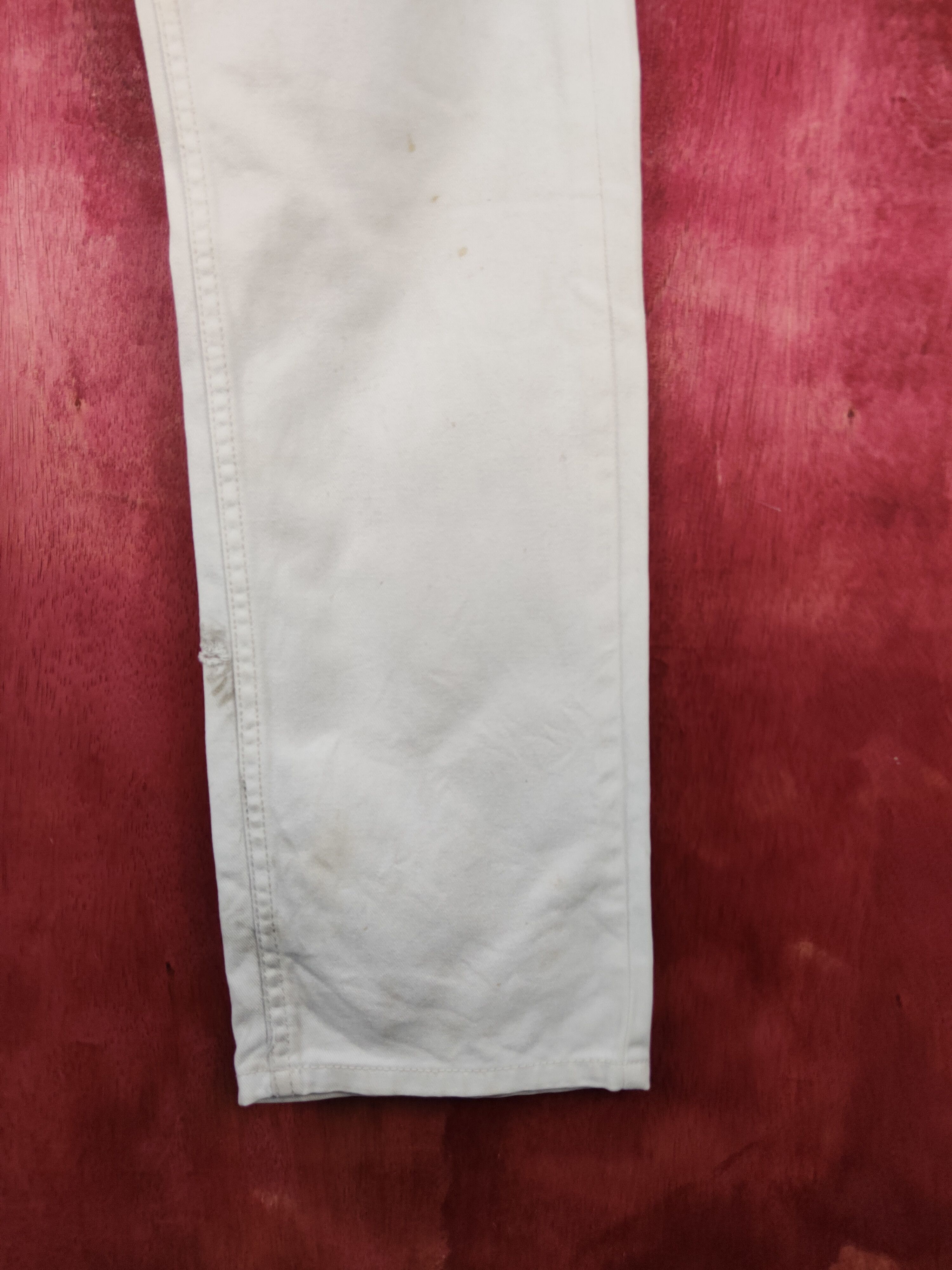 Japanese Brand Cloud 72 White Distressed Ripped Jeans #S2051 Size US 31 - 6 Thumbnail