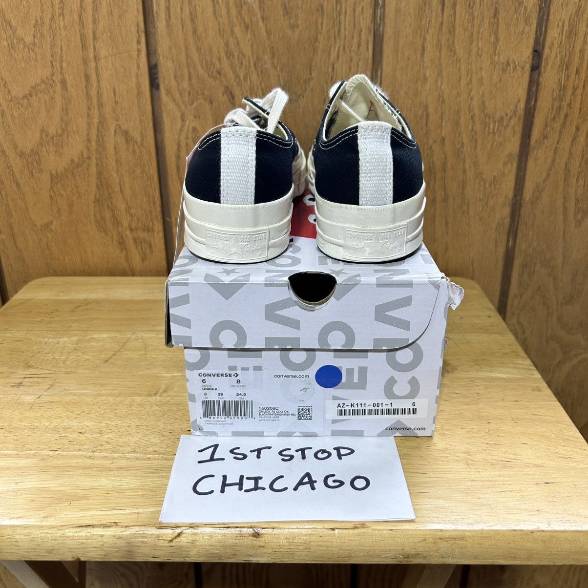 Comme des Garcons PLAY × Converse Converse Comme de Garcons Low Top Chuck 70 CDG OX Size 8 NEW Size US 8 / IT 38 - 4 Thumbnail