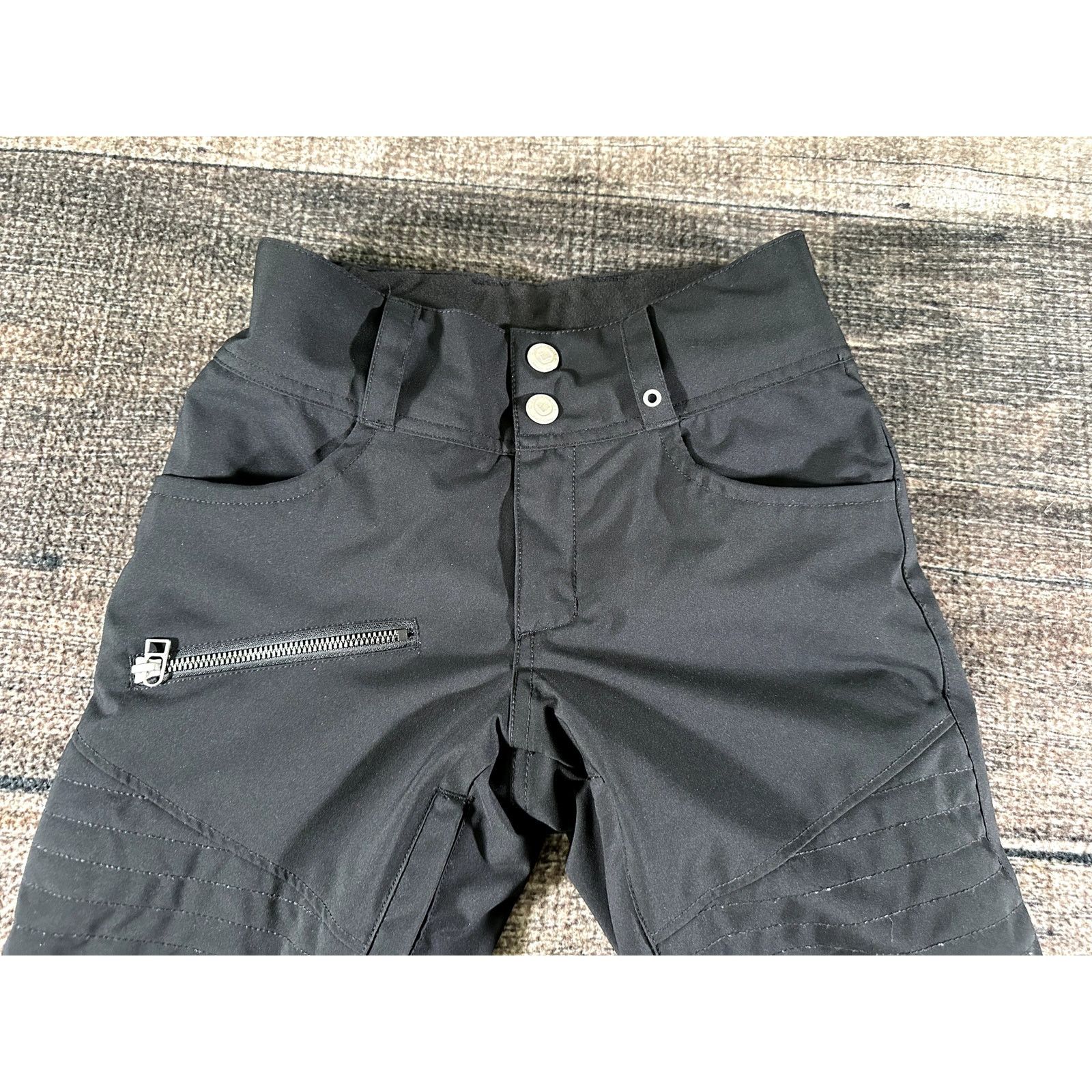 Obermeyer Obermeyer Ski Snowboard Pants Teen Size 8 Black Insulated Size 24" / US 00 / IT 34 - 2 Thumbnail