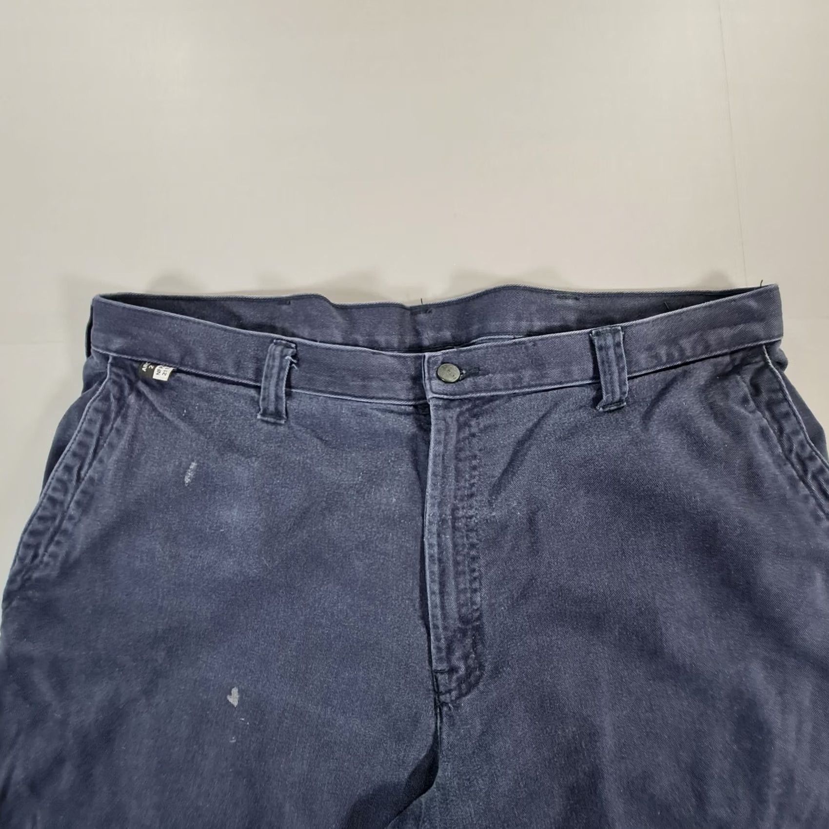 Carhartt VINTAGE: No Carhartt Mens Trousers Navy Blue W40 L28 Flame Resistant CAT 2 Work Pants 371-20 Size US 40 / EU 56 - 2 Thumbnail