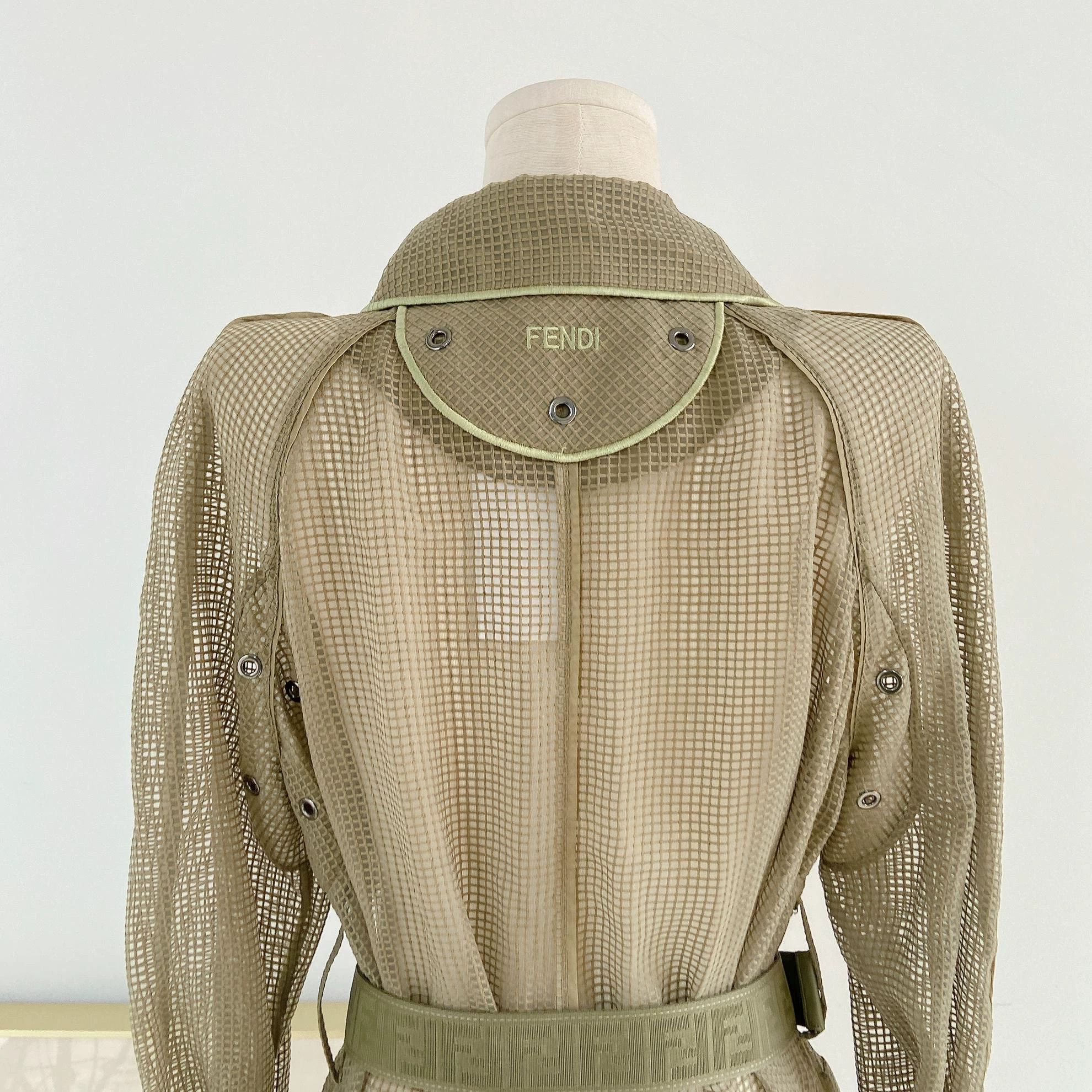 Fendi Fendi Green Trench Coat 40 EU Size S / US 4 / IT 40 - 4 Thumbnail