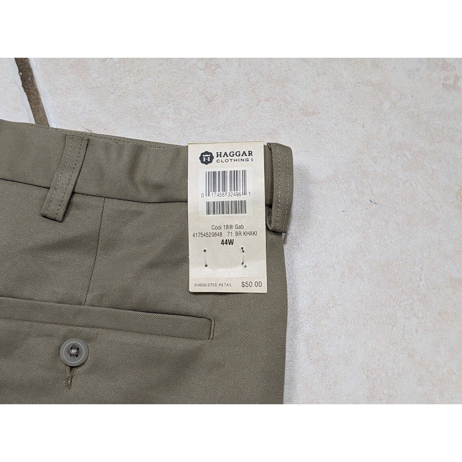 Haggar NWT Haggar Cool Expandable Waist Khaki Shorts Big & Tall 44W Size US 44 / EU 60 - 7 Thumbnail