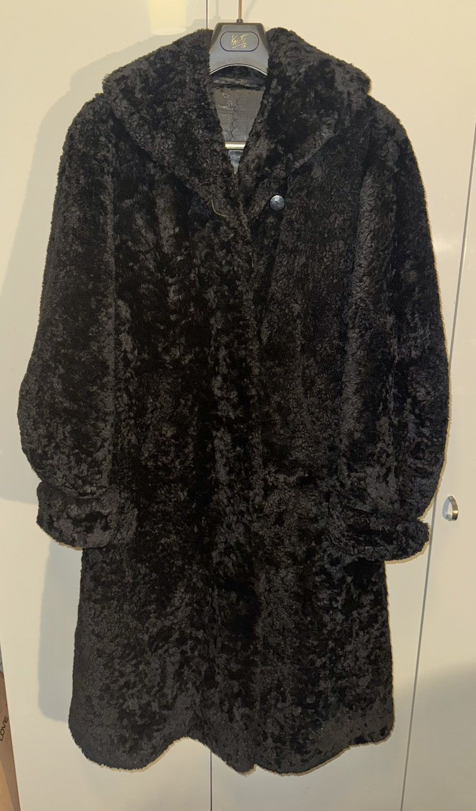 Vintage long Suoma persian lamb fur jacket
