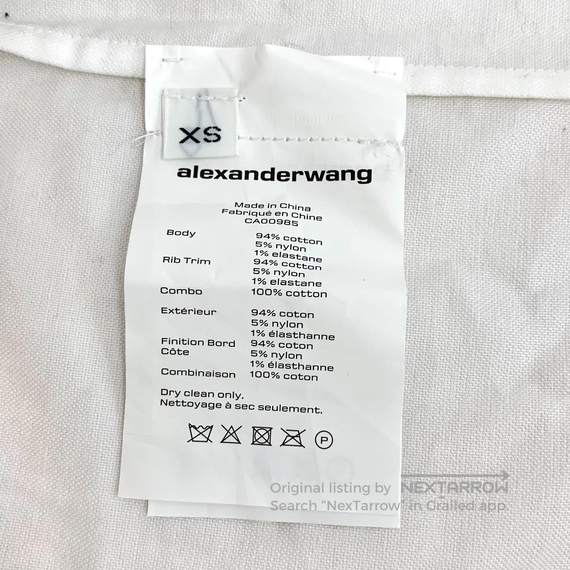 Alexander Wang Alexander Wang Black and white color block cotton single-b Size XS / US 0-2 / IT 36-38 - 6 Thumbnail