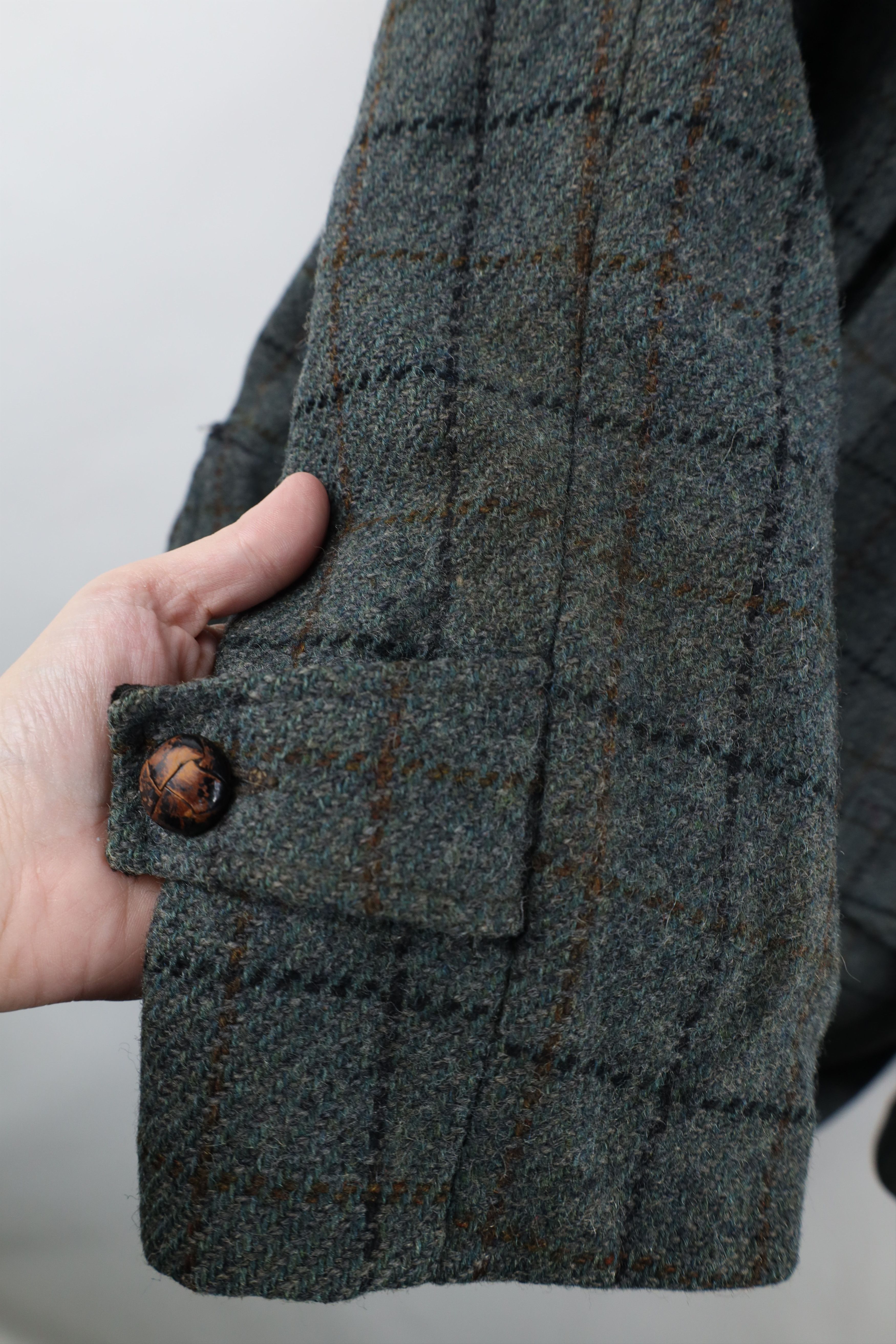 Vintage Vintage 70s Streetwear Lined Wool Tweed Overcoat Jacket Size US L / EU 52-54 / 3 - 5 Thumbnail
