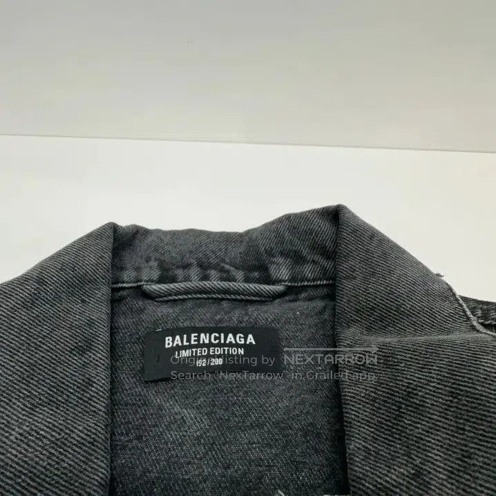 Balenciaga Balenciaga x FORTNITE Black Denim Jacket. Size US L / EU 52-54 / 3 - 4 Thumbnail
