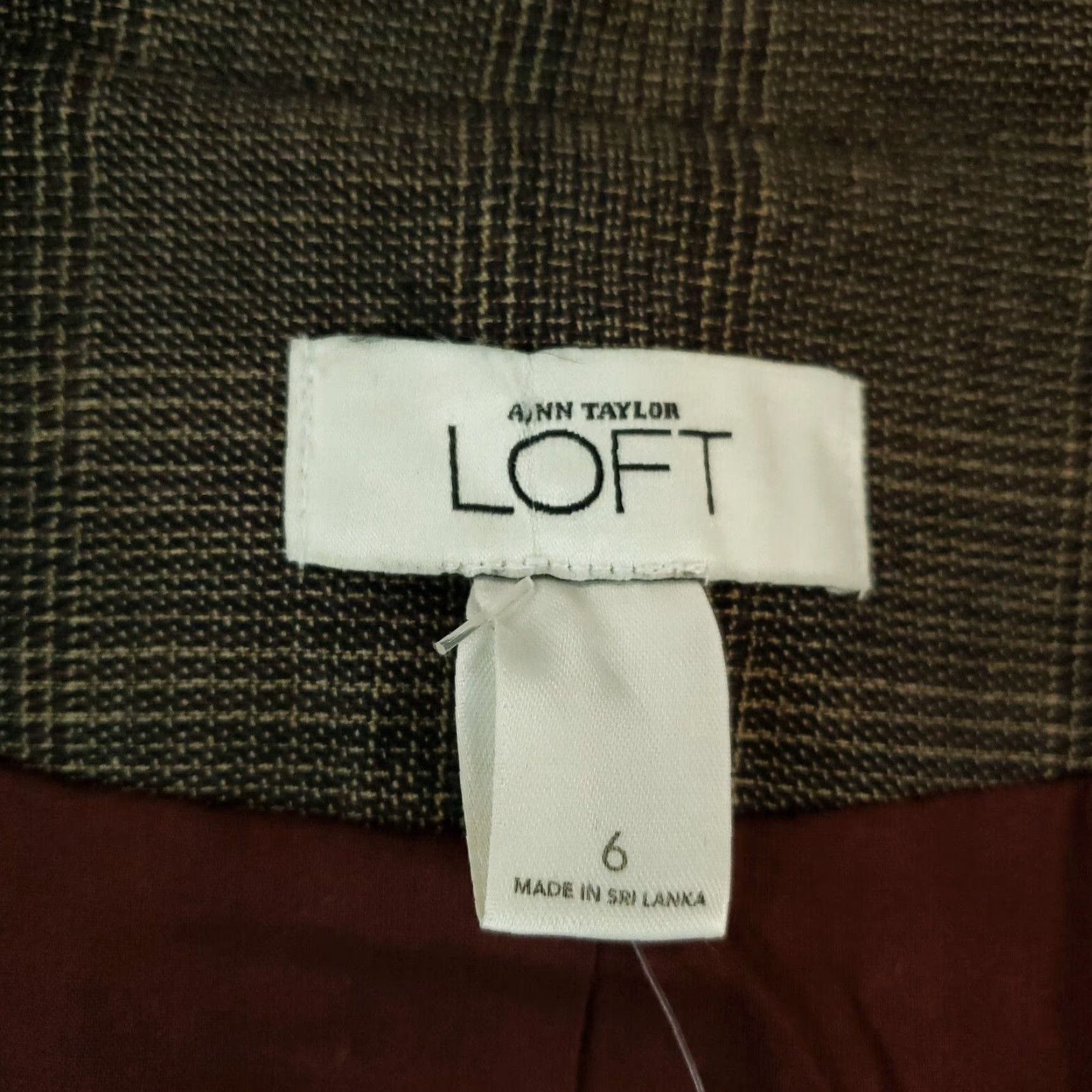 Ann Taylor Ann Taylor Loft Coat Women Size 6 Plaid Brown Black Belted Ruffles Lined Mid-Length Casual Size M / US 6-8 / IT 42-44 - 5 Thumbnail