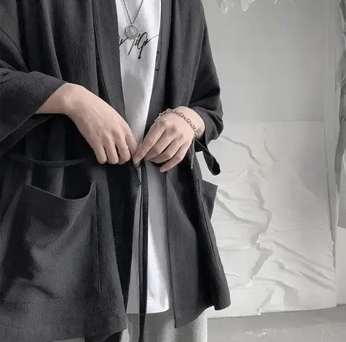 Aran Isles Knitwear × Handmade New Collection Stylish Cardigan Kimono Sweatshirt Jacket Size US L / EU 52-54 / 3 - 4 Thumbnail