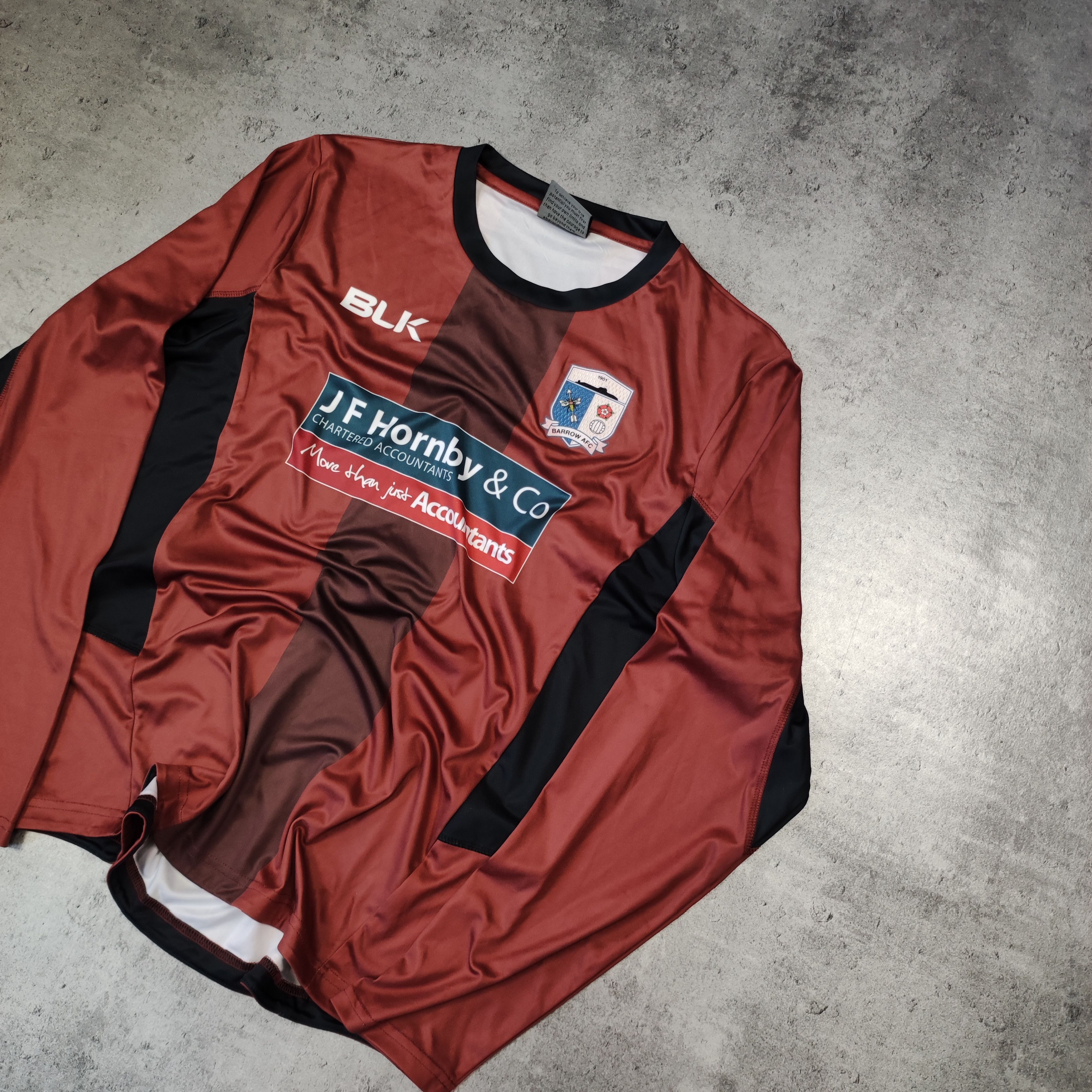 Vintage RARE Goalkeeper Metch Pro Barrow AFC Home Long Jersey Size US XL / EU 56 / 4 - 2 Thumbnail