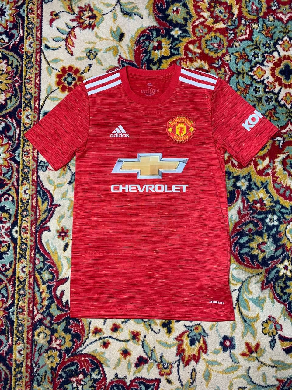 Adidas MANCHESTER UNITED 2020/21 SHIRT SOCCER JERSEY B. FERNANDES Size US XS / EU 42 / 0 - 1 Thumbnail