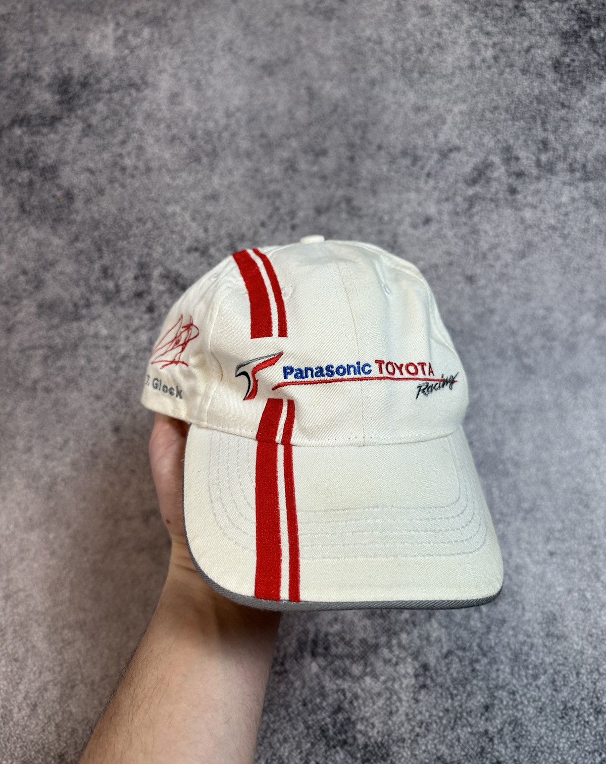 Japanese Brand Vintage Panasonic Toyota Racing Logo Cap Grand Prix Rare Size ONE SIZE - 1 Thumbnail